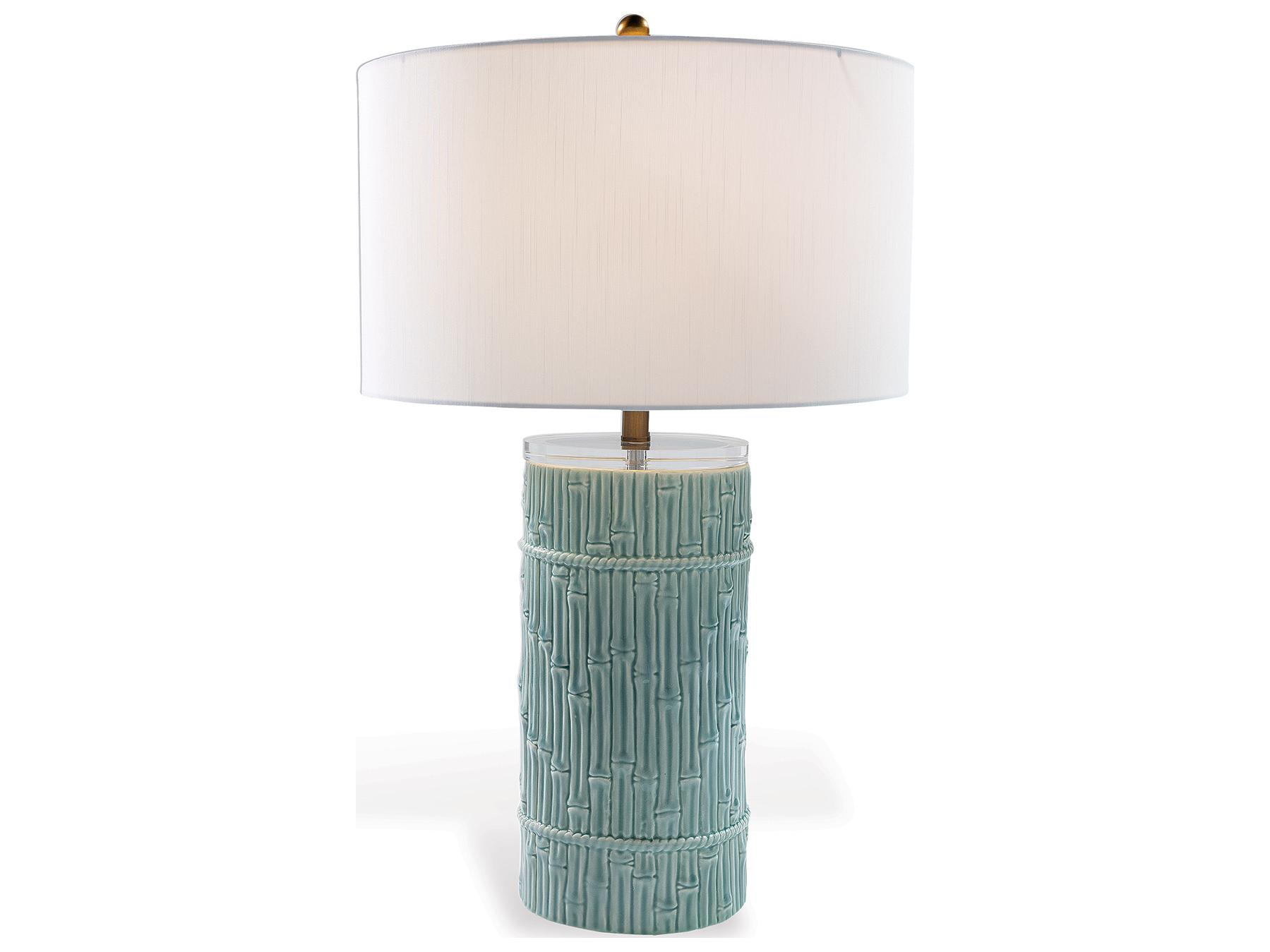 Port 68 Bamboo Cylinder Celadon Lamp