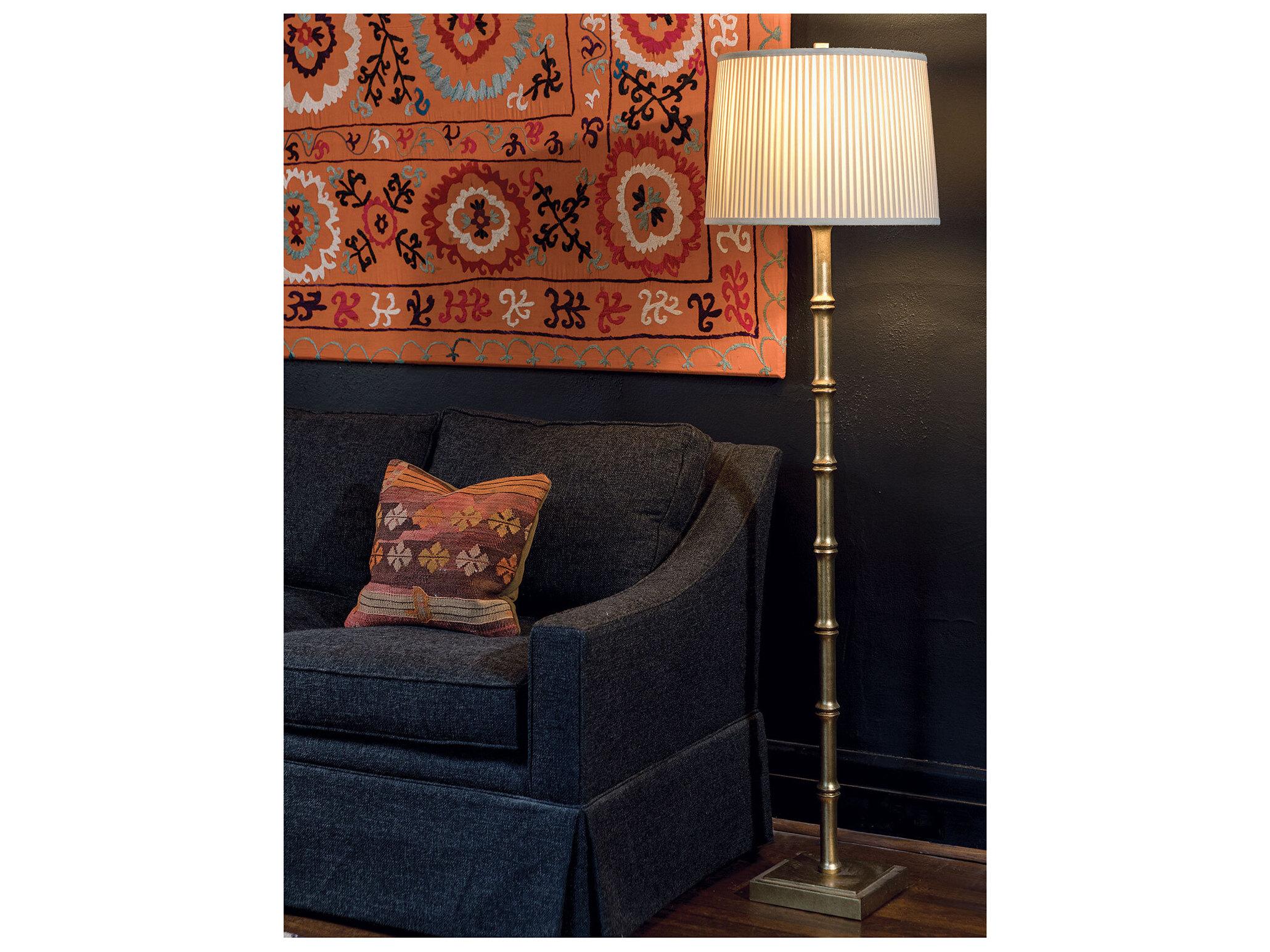 Port 68 Lauderdale Gold Floor Lamp 63"H