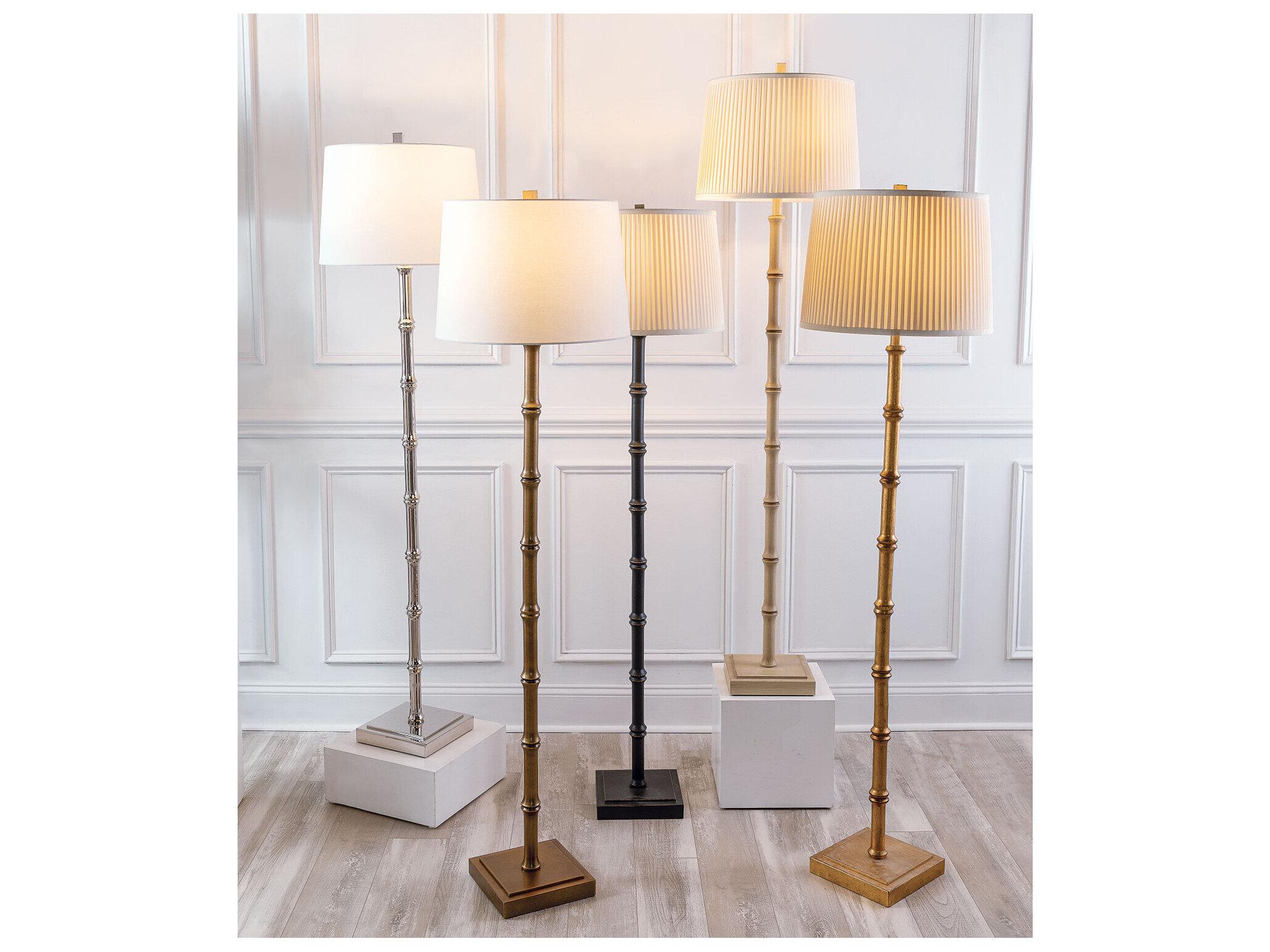 Port 68 Lauderdale Black Floor Lamp 63"H