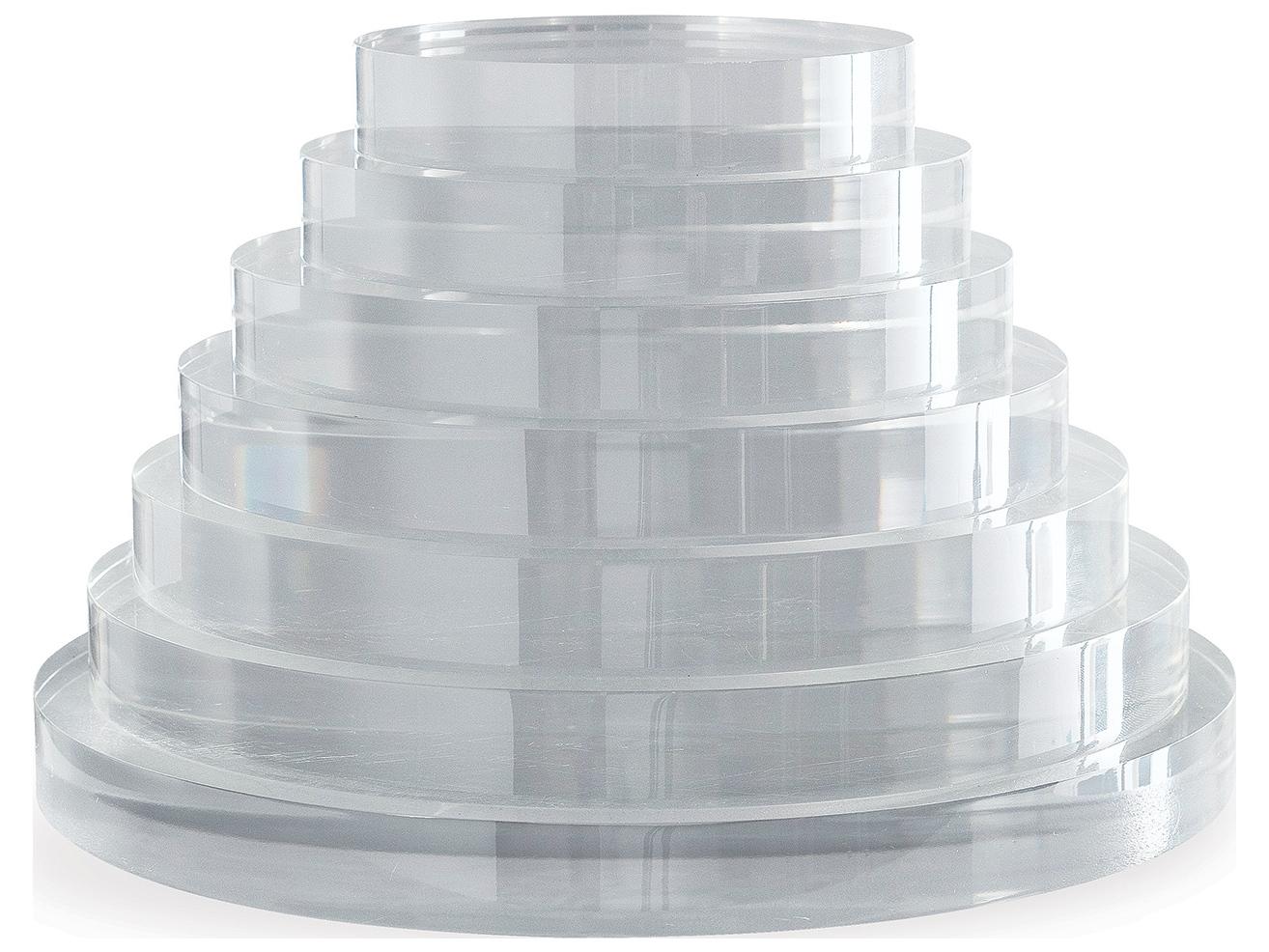 Port 68 Acrylic Stand Round 7"D (Set Of 2)