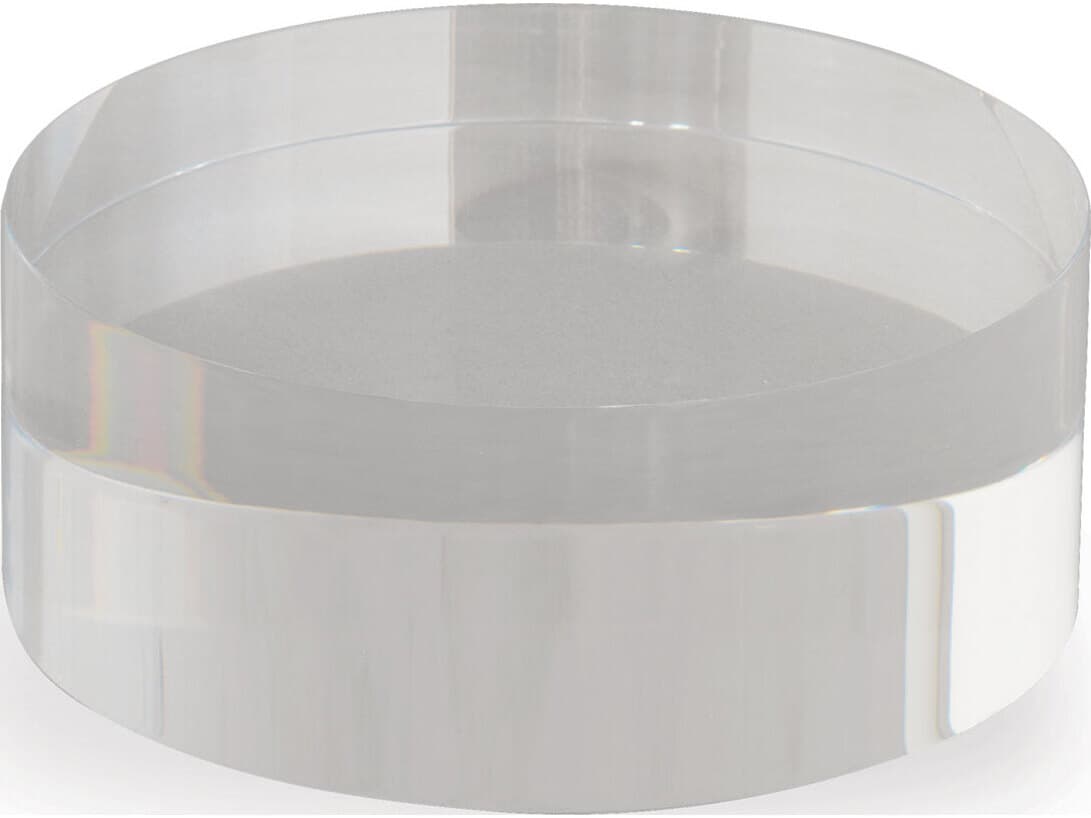 Port 68 Lucite Round Stand 5"D X 2"H (Set Of 2)