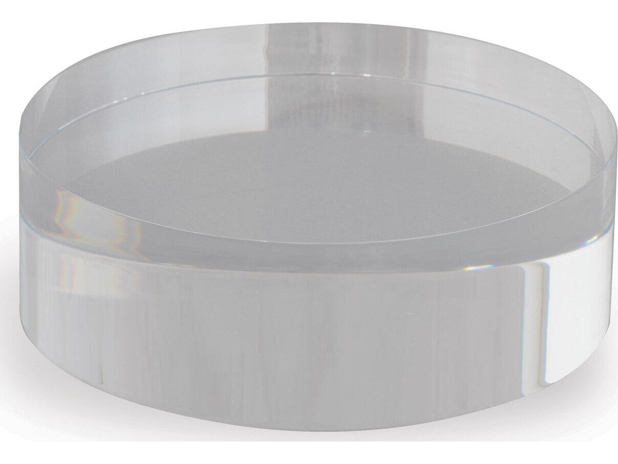 Port 68 Lucite Round Stand 6"D X 2"H (Set Of 2)