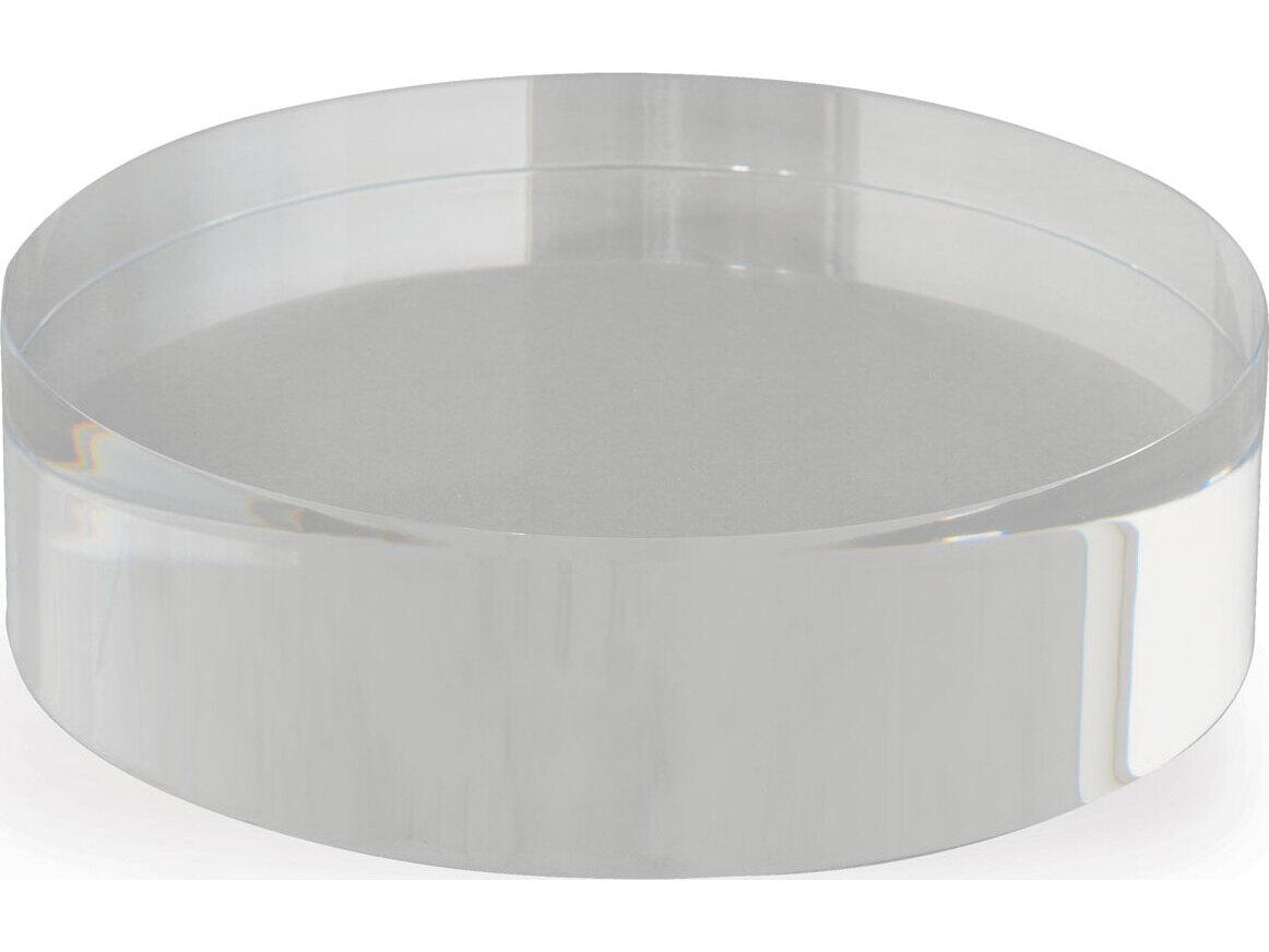 Port 68 Lucite Round Stand 7"D X 2"H (Set Of 2)