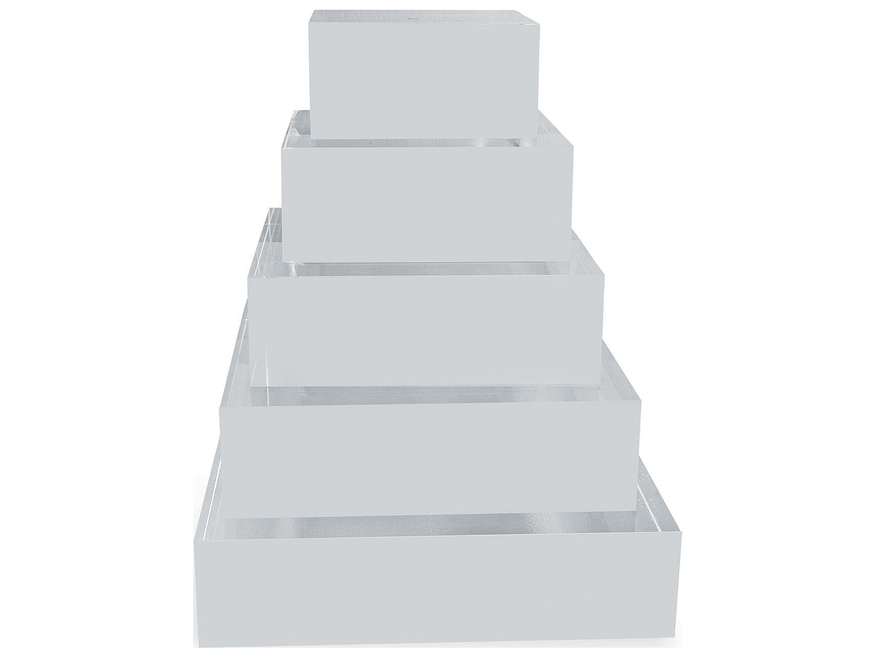 Port 68 Lucite Stand 7 Square/Set Of 2