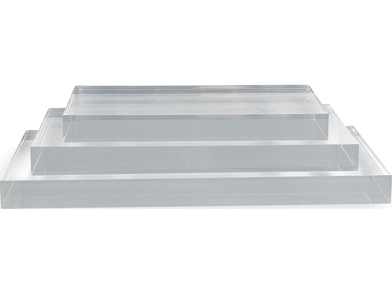 Port 68 Lucite Stand Rectangle Small (Set Of 2)