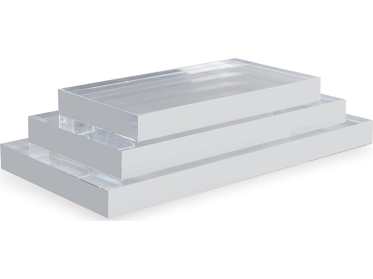 Port 68 Lucite Stand Rectangle Large (Set Of 2)