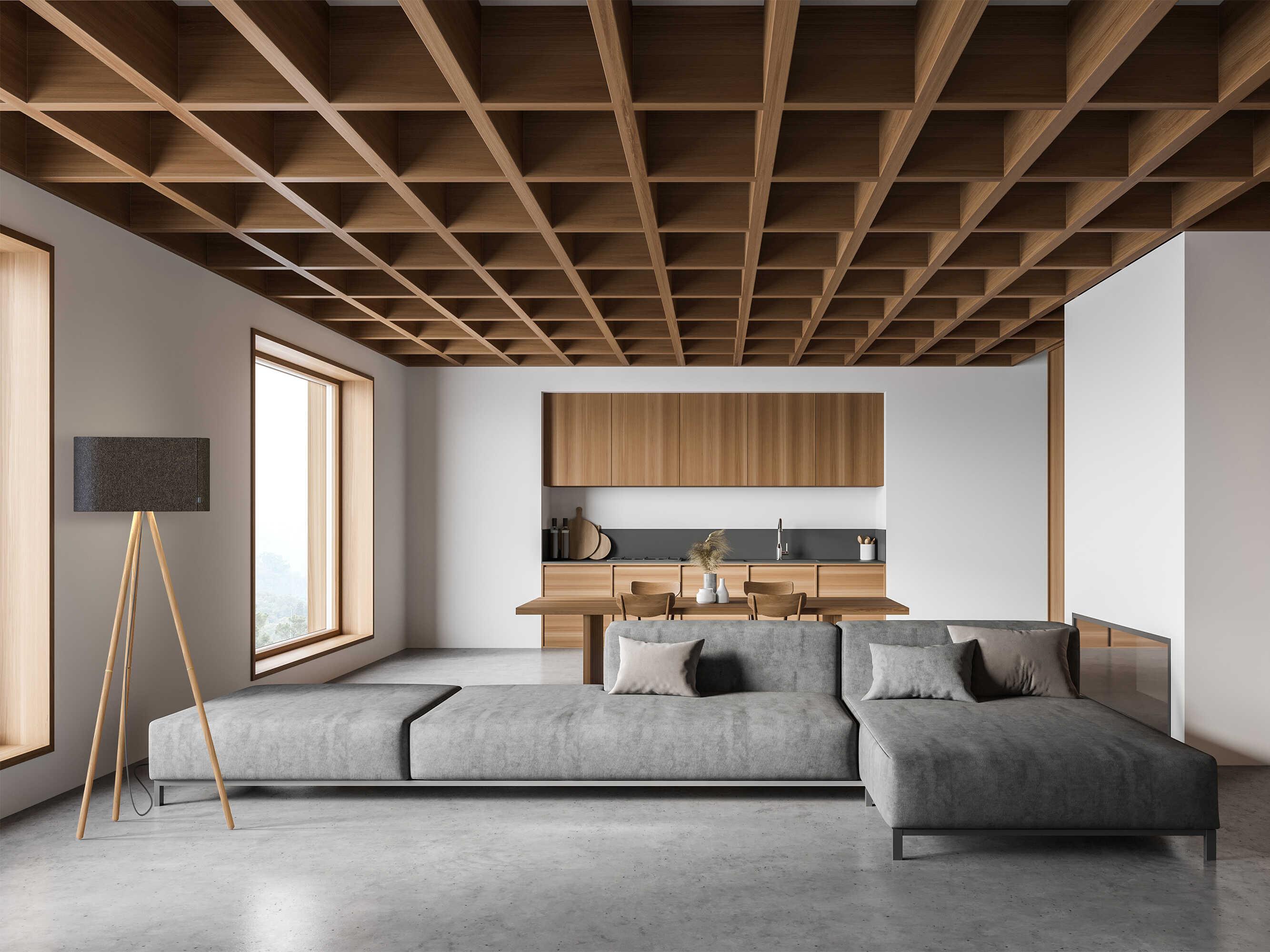 Pablo Belmont Graphite Oak Black Floor Lamp