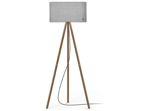 Pablo Belmont Grey Walnut Floor Lamp