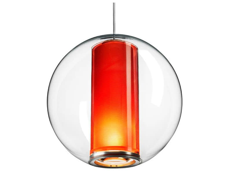 Pablo Bel Occhio 1-Light Orange Globe Pendant