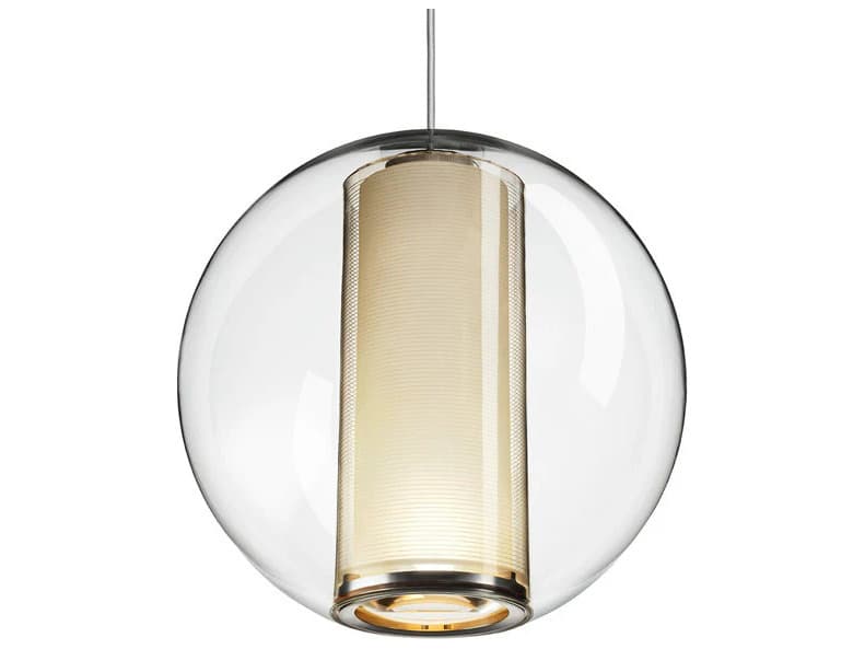 Pablo Bel Occhio 1-Light White Globe Pendant