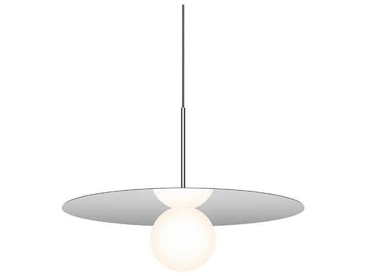 Pablo Bola Disc 1-Light Globe Round Pendant