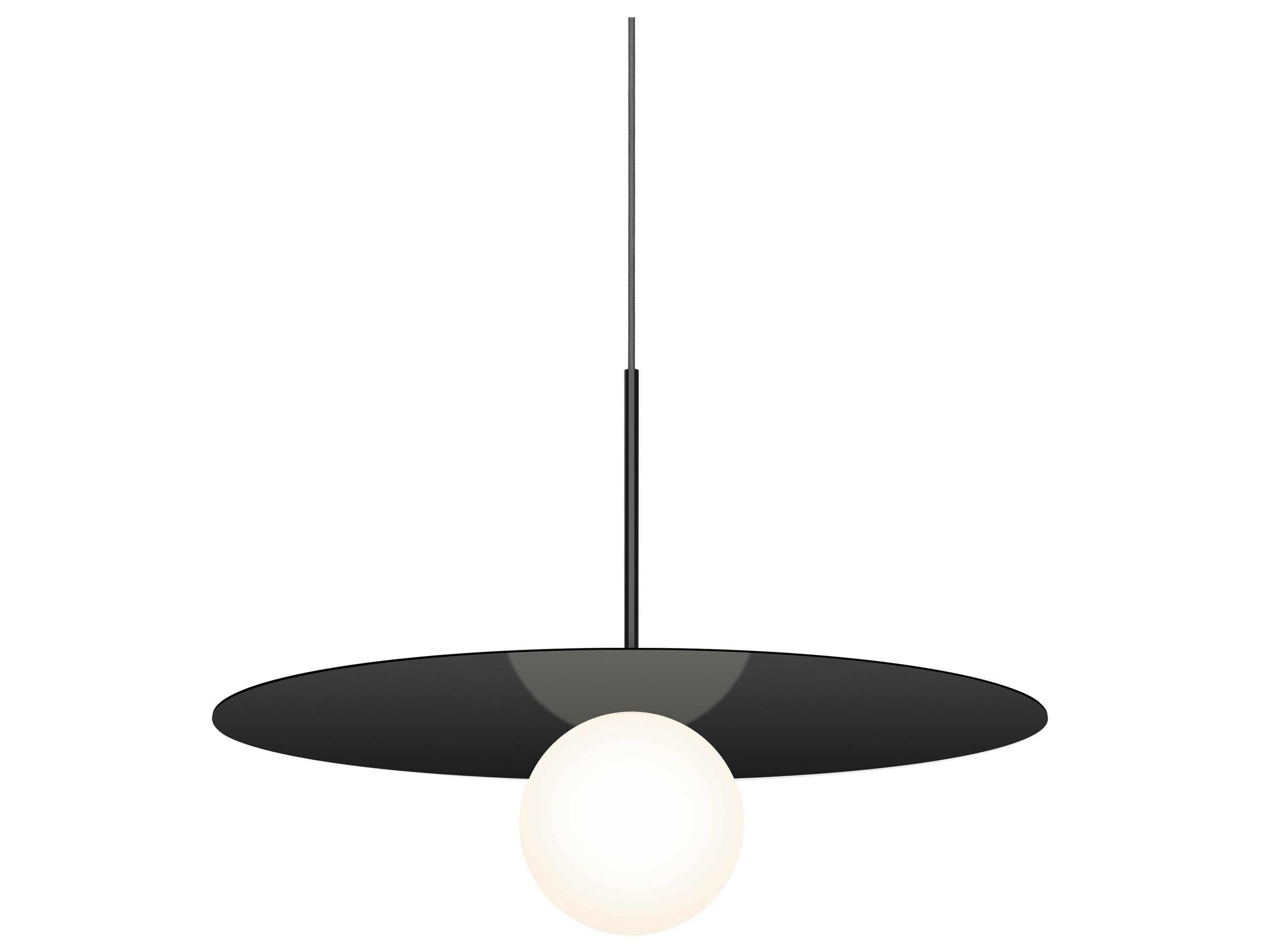 Pablo Bola Disc 1-Light Globe Round Pendant