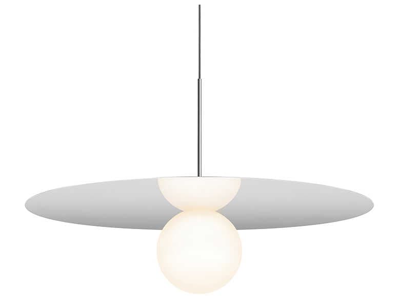 Pablo Bola Disc 1-Light Globe Round Pendant