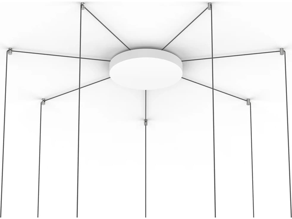 Pablo Bola 12" White Canopy Kit with 12 Swag Mounts