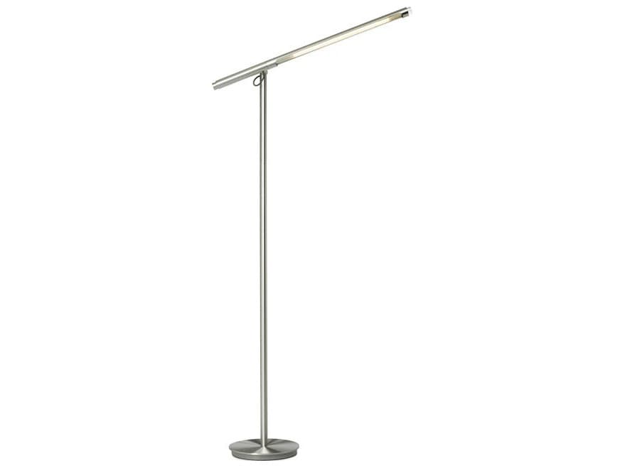 Pablo Brazo Silver Pyrex Glass Floor Lamp