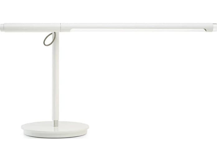 Pablo Brazo White Pyrex Glass Desk Lamp