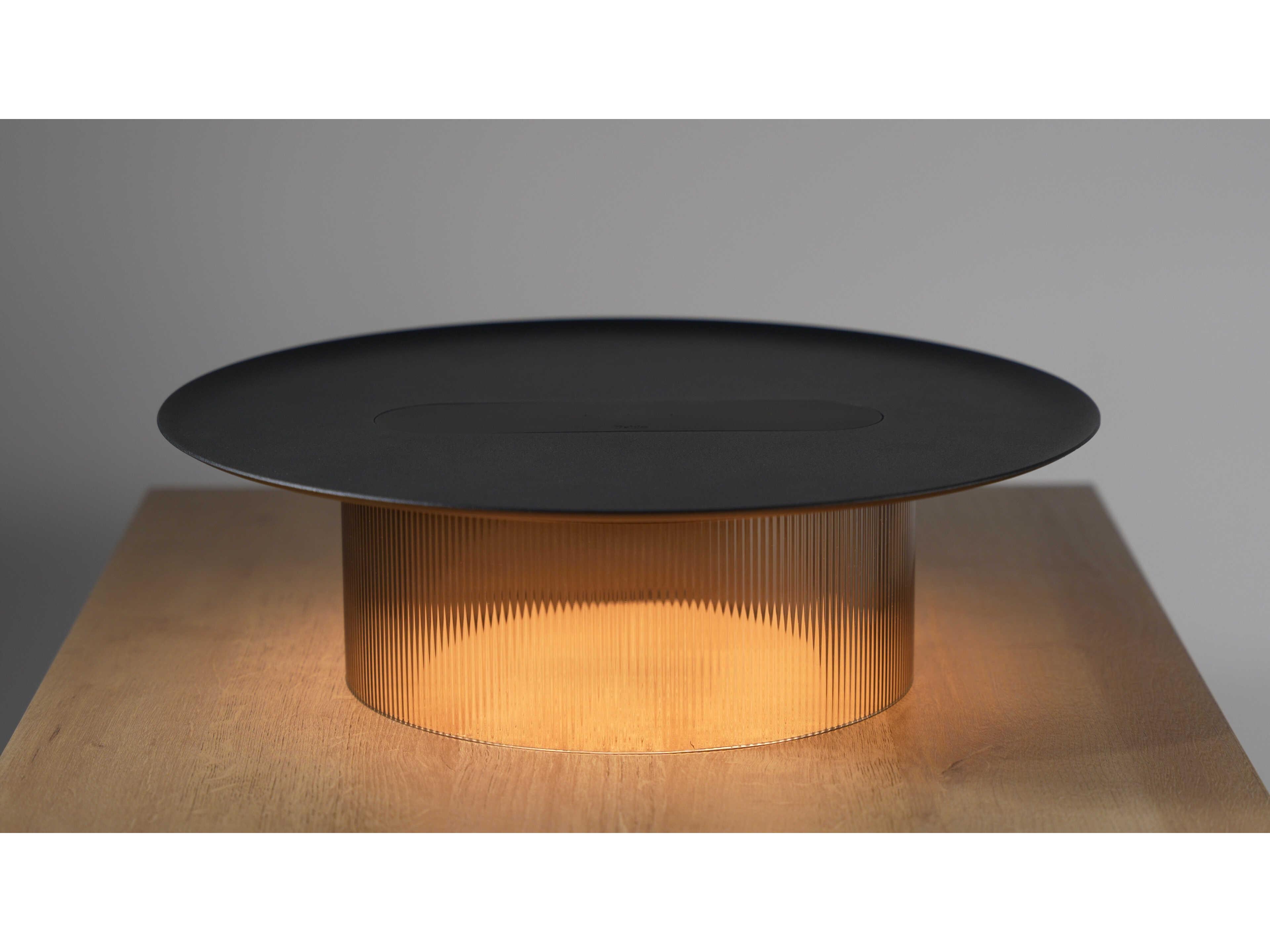 Pablo Carousel Round Metal Bronze End Table