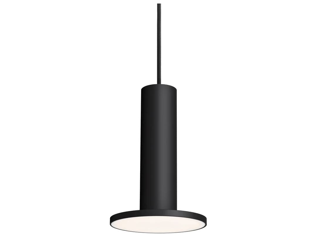 Pablo Cielo Plus 1-Light Black Cylinder Linear Mini Pendant