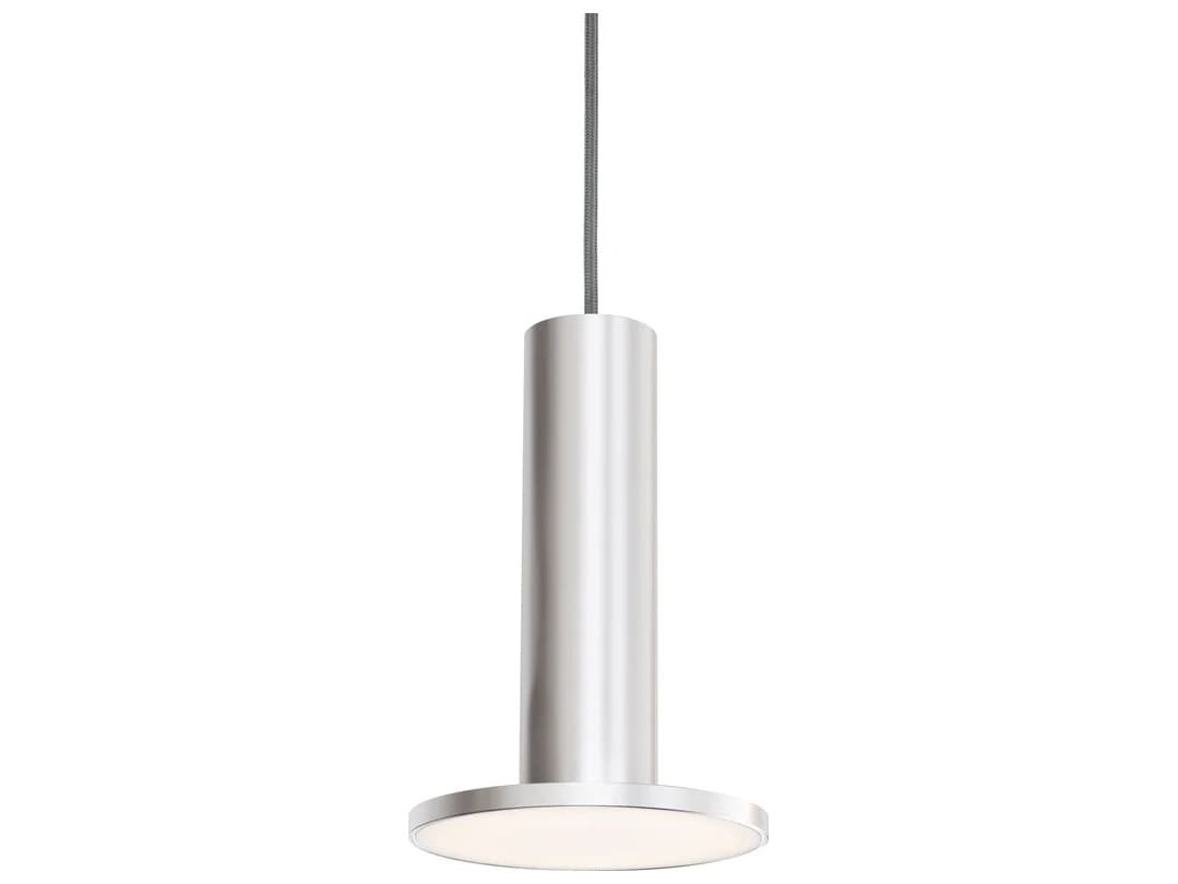 Pablo Cielo Plus 1-Light Anodized Silver Cylinder Linear Mini Pendant