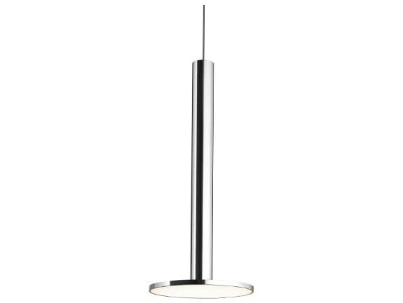 Pablo Cielo-XL 1-Light Polished Aluminum Silver Cylinder Linear Mini Pendant
