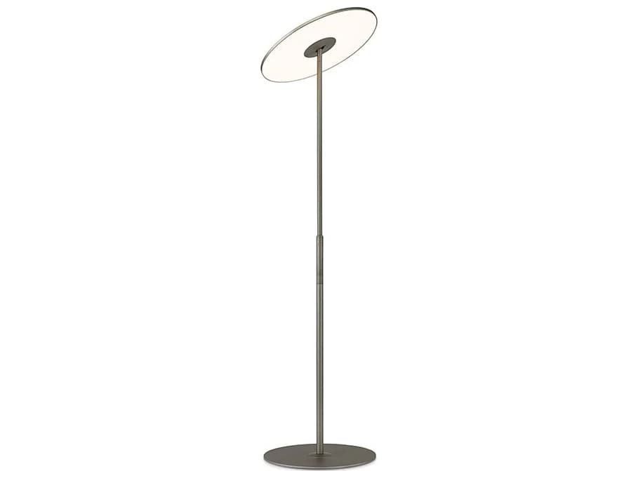 Pablo Circa Graphite Polycarbonate Lens Black Floor Lamp
