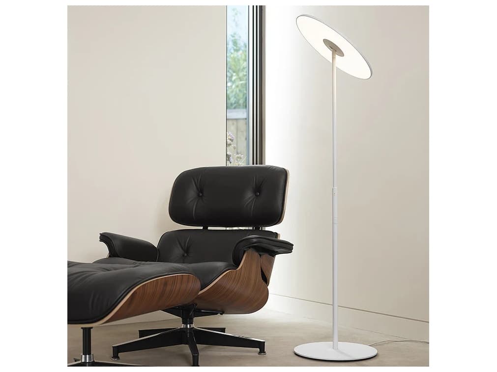 Pablo Circa White Polycarbonate Lens Floor Lamp