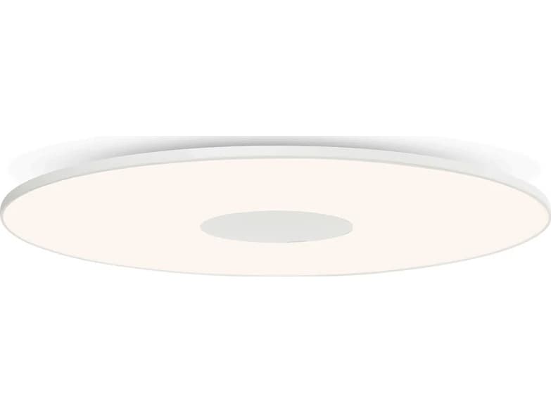 Pablo Circa 1-Light White Round Flush Mount