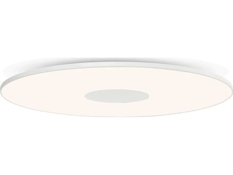 Pablo Circa 1-Light White Round Flush Mount