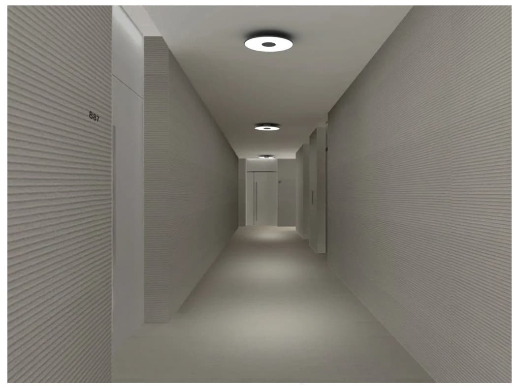 Pablo Circa 1-Light White Round Flush Mount