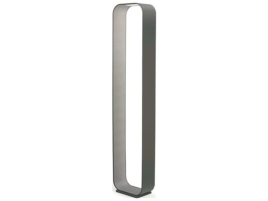 Pablo Contour Graphite Coal Polycarbonate Lens Gray Floor Lamp