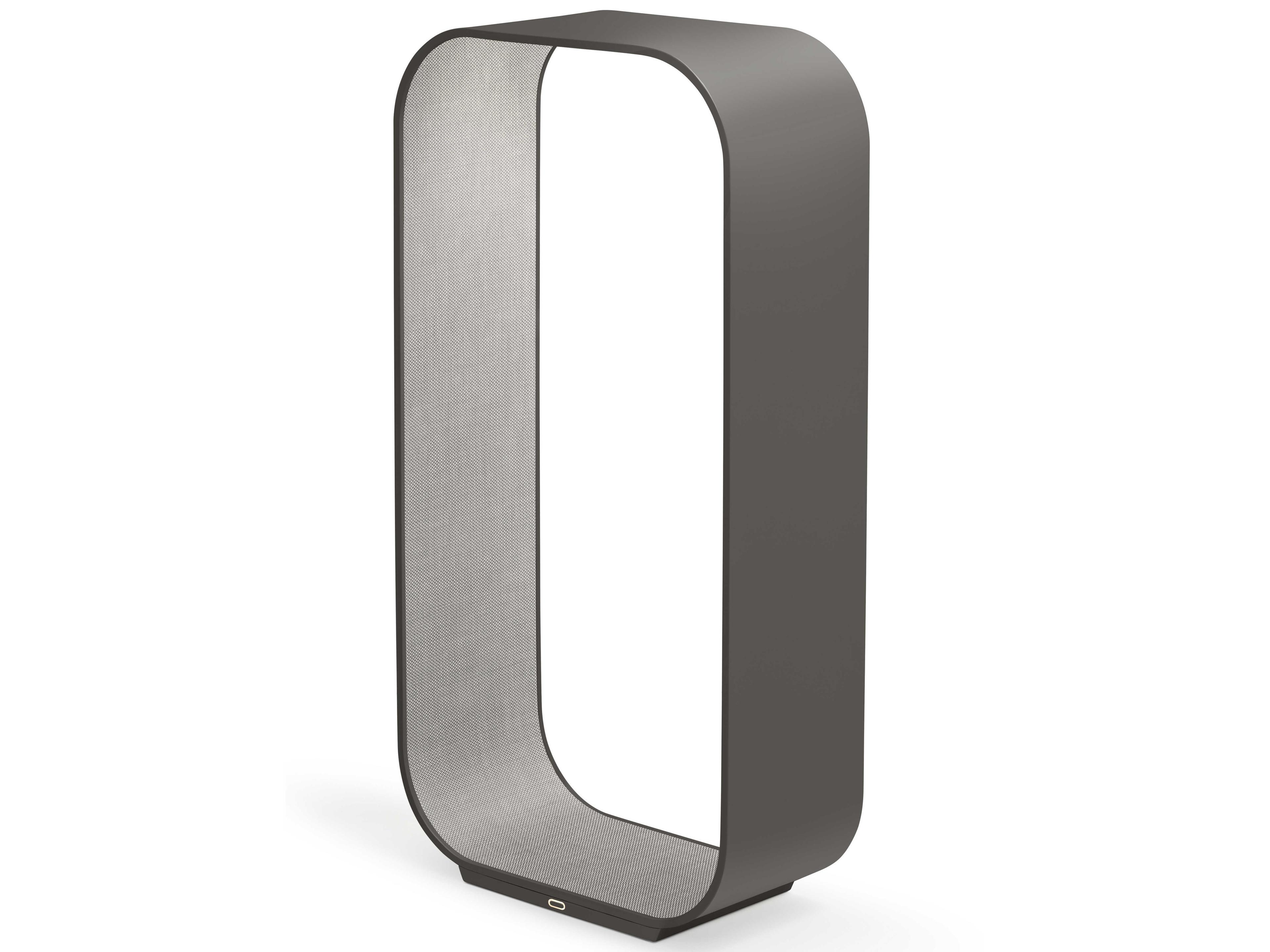 Pablo Contour Graphite Coal Polycarbonate Lens Gray Buffet Lamp