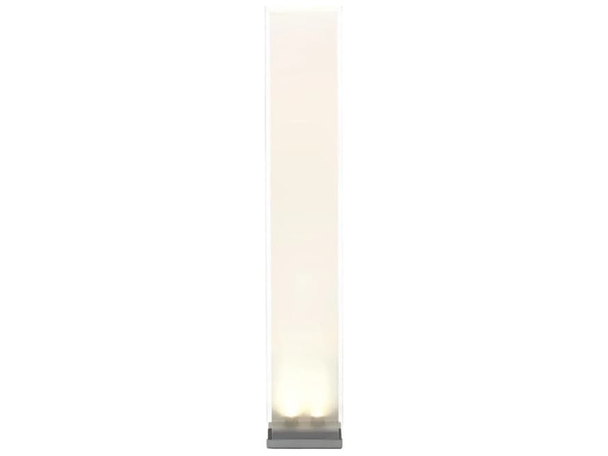 Pablo Cortina Clear White Silver Polycarbonate Shade Floor Lamp