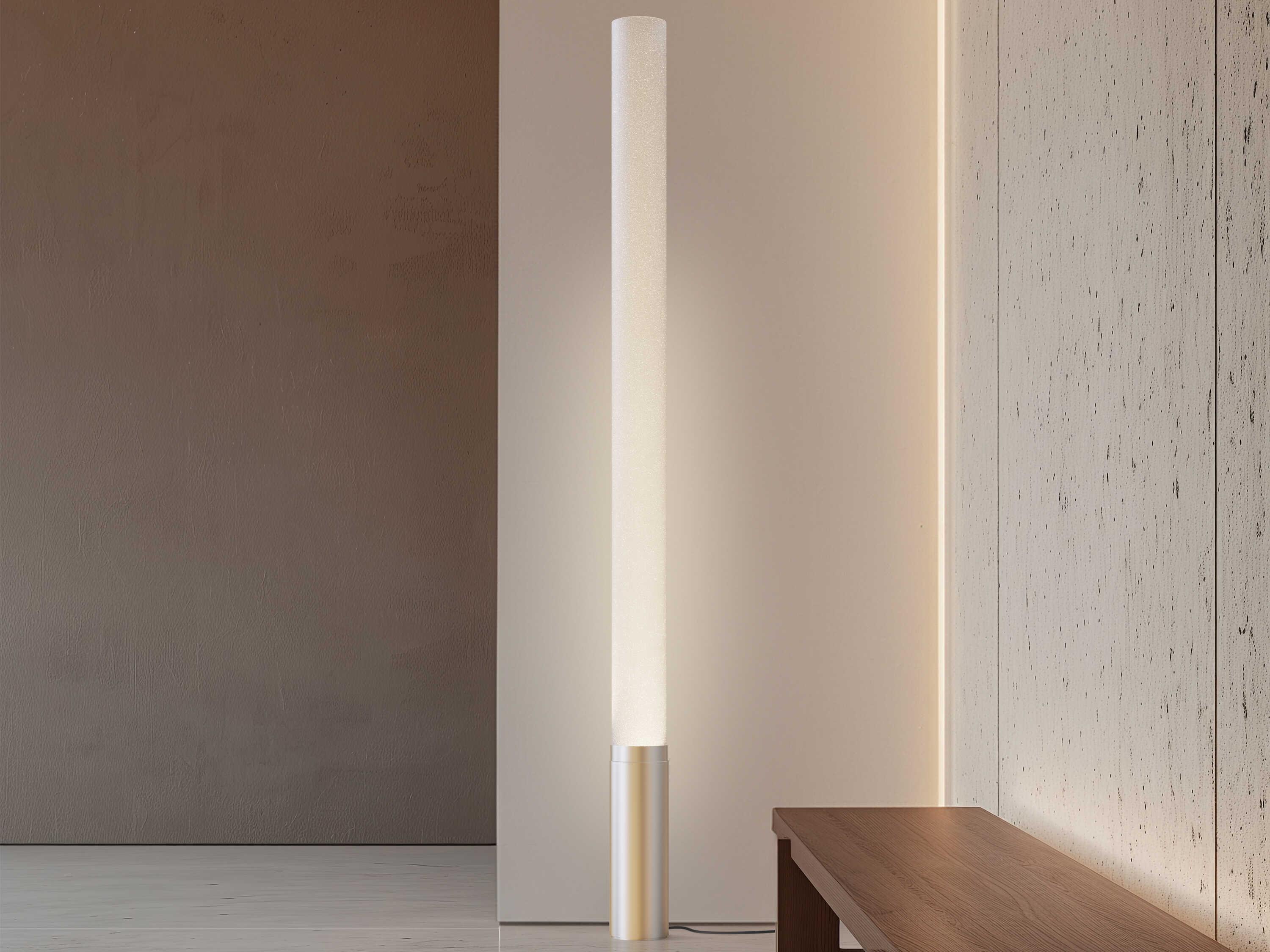 Pablo Elise Silver PMMA Diffuser Floor Lamp