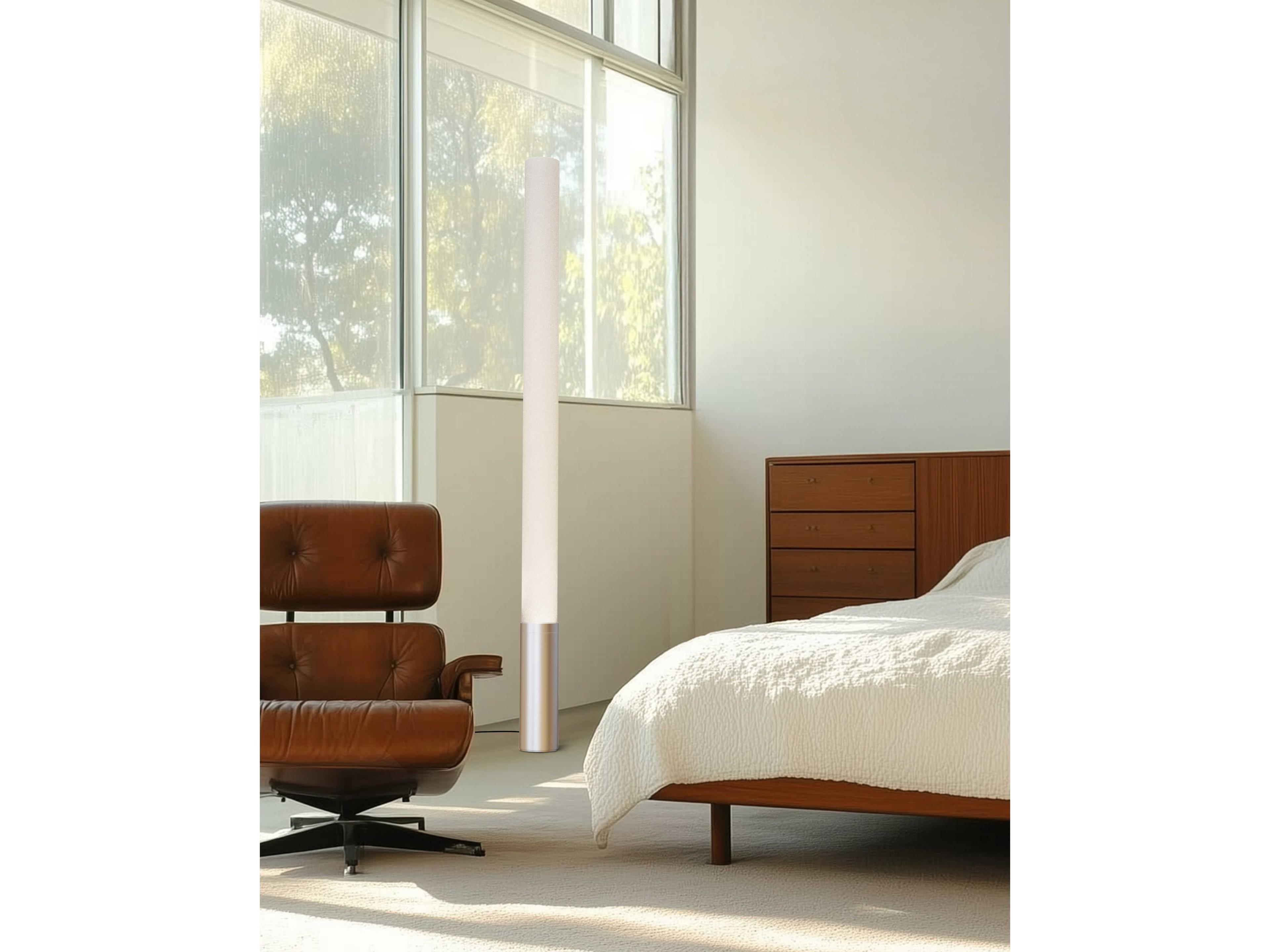 Pablo Elise Silver PMMA Diffuser Floor Lamp