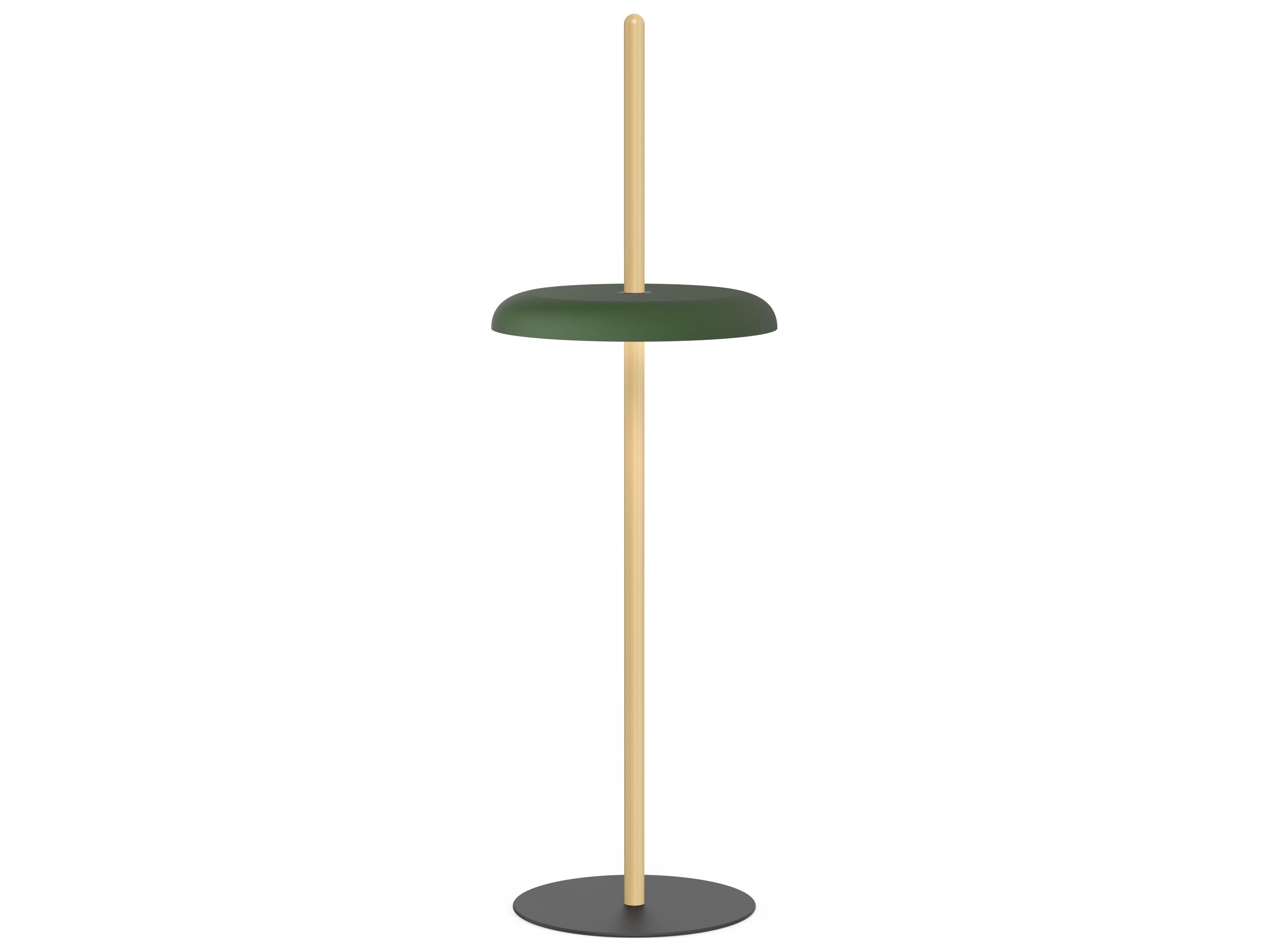 Pablo Nivel Oak Green Wood Floor Lamp