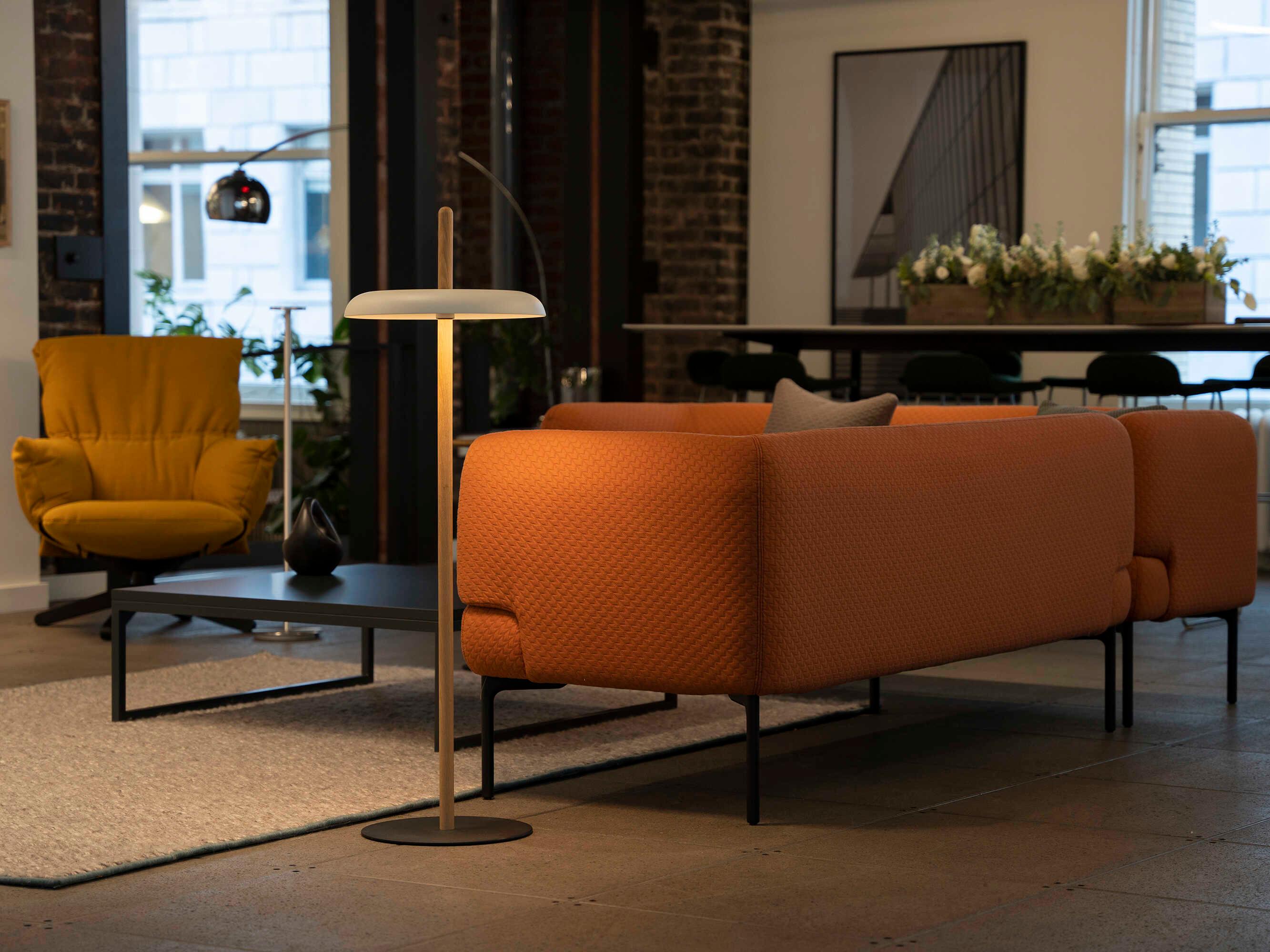 Pablo Nivel White Oak Wood Floor Lamp