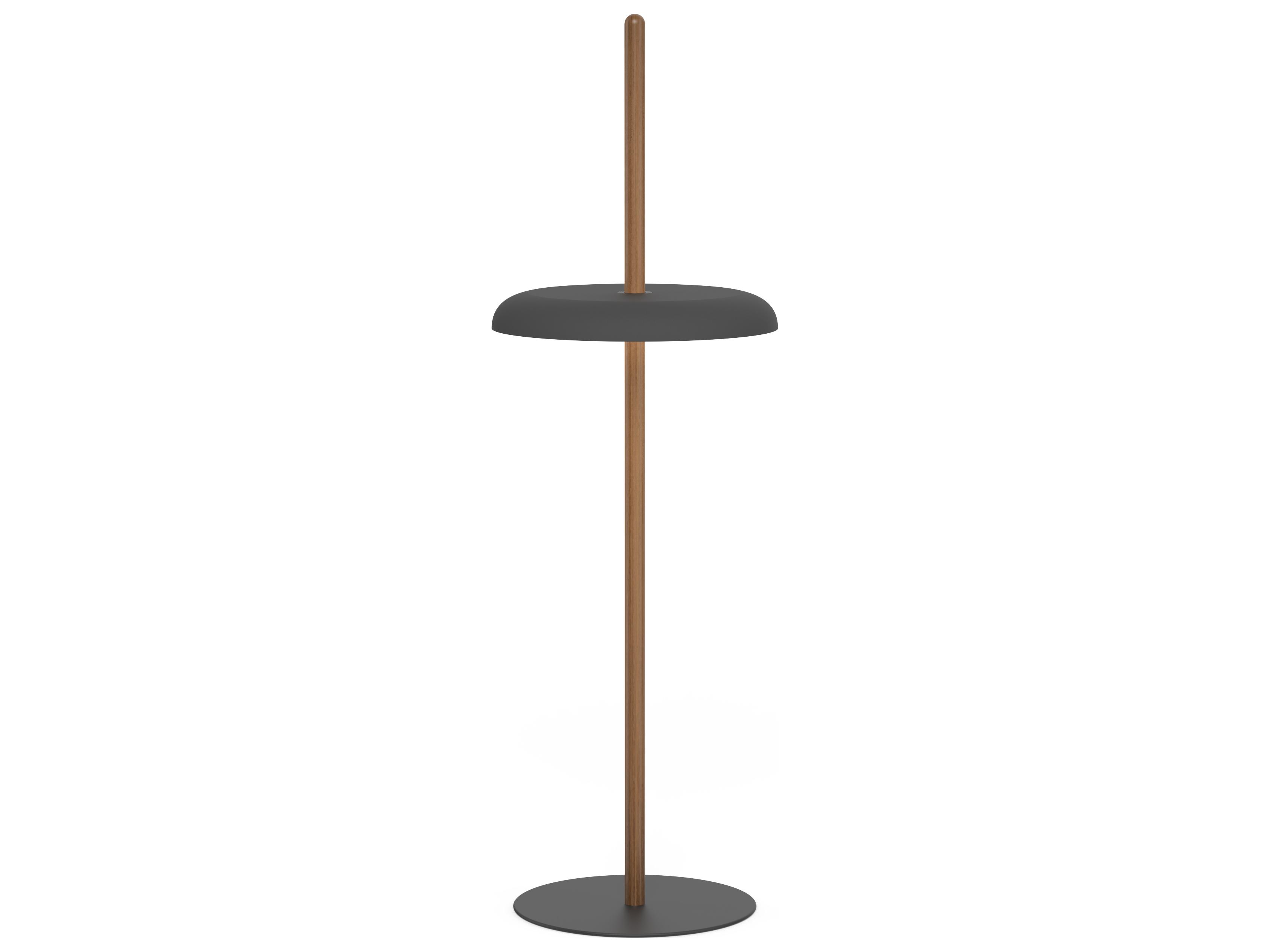 Pablo Nivel Walnut Black Brown Floor Lamp