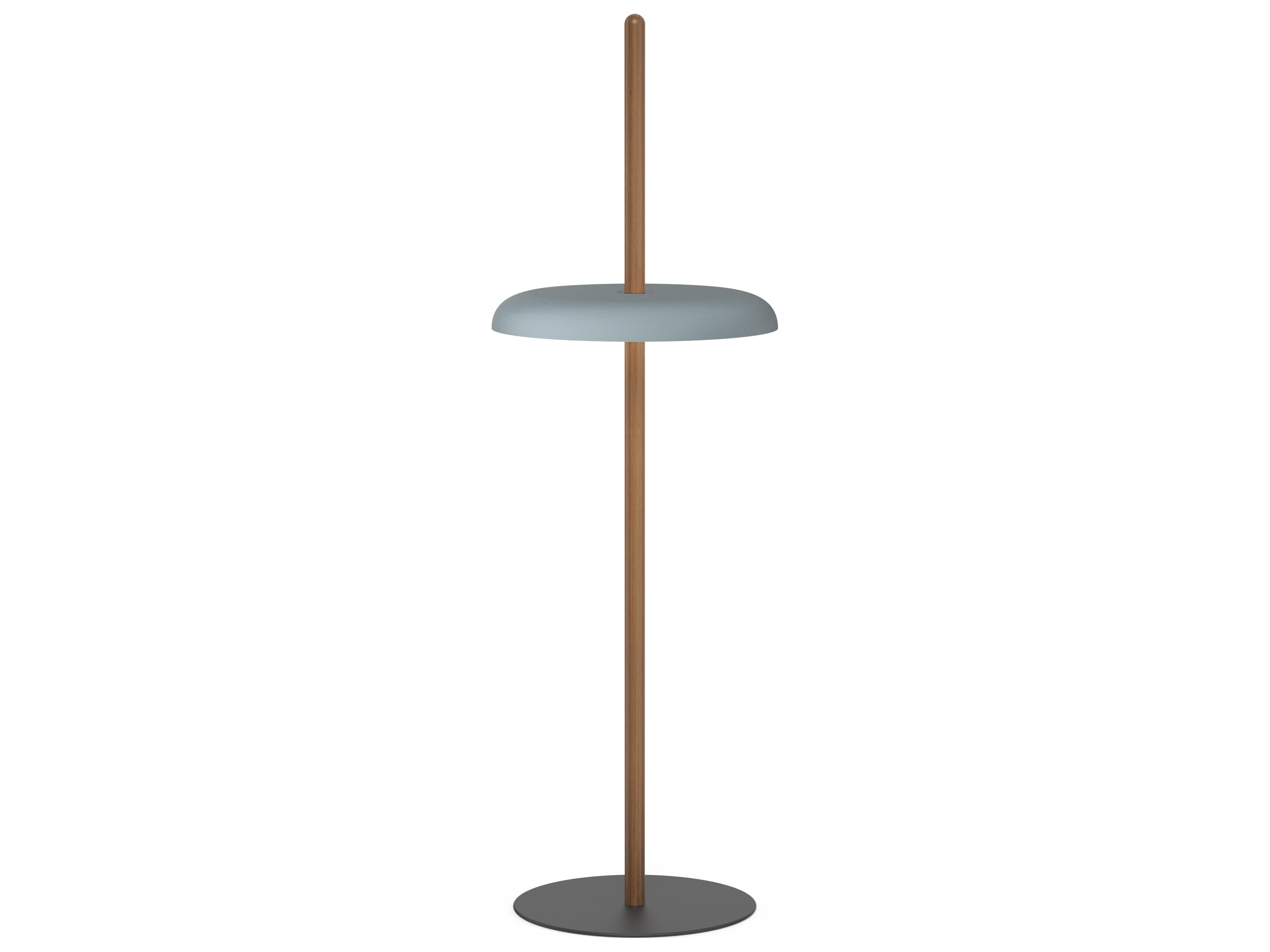 Pablo Nivel Walnut Blue Brown Floor Lamp