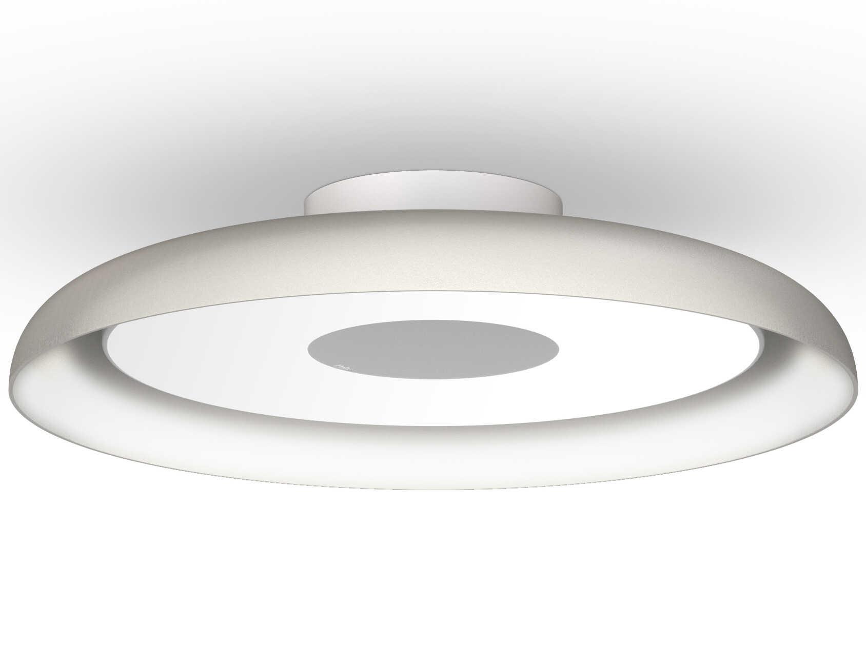 Pablo Nivel 1-Light White Round Flush Mount