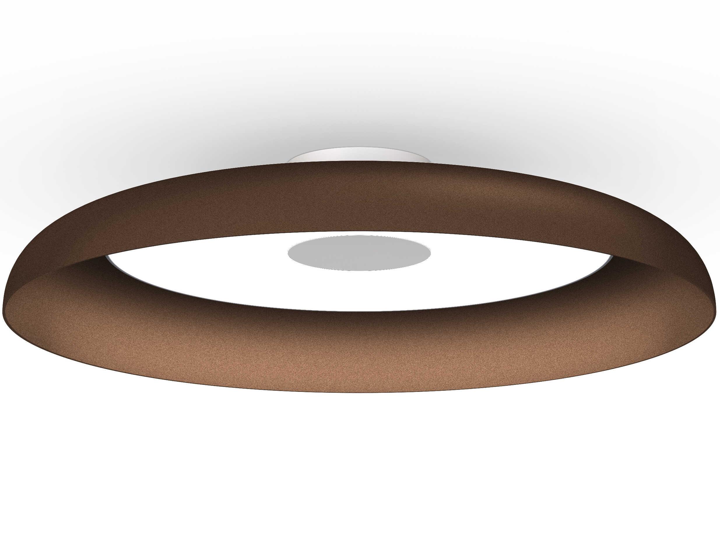 Pablo Nivel 1-Light Espresso Brown Round Flush Mount