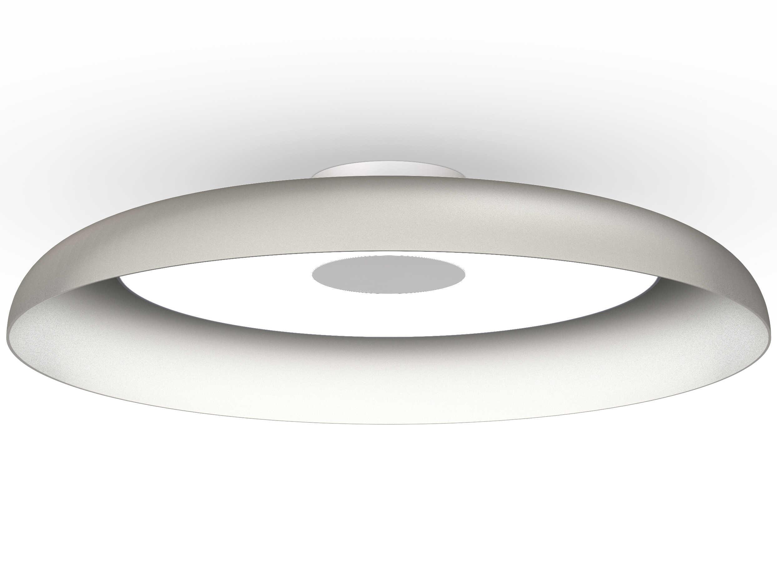Pablo Nivel 1-Light White Round Flush Mount