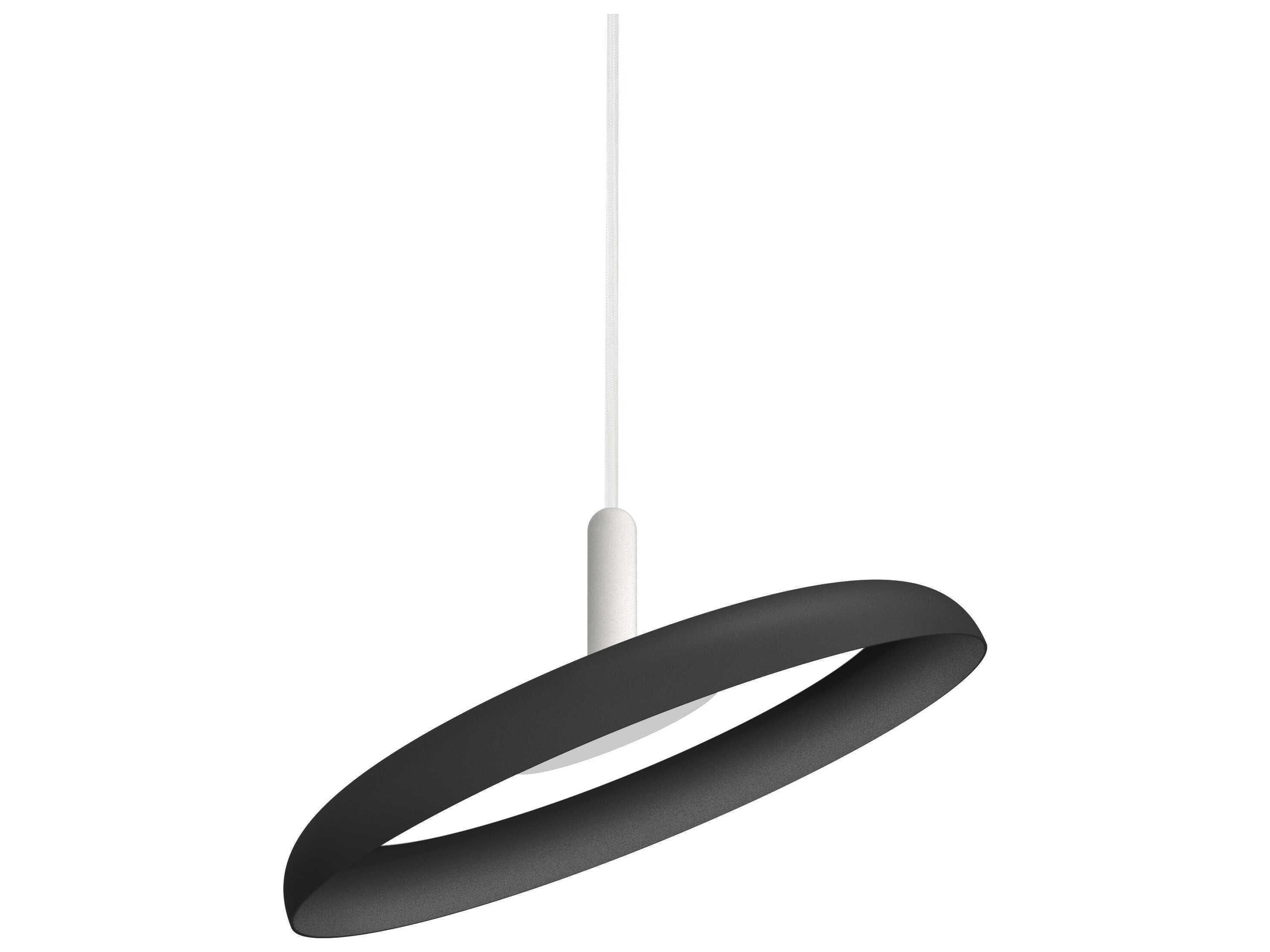 Pablo Nivel 1-Light Black Round Pendant