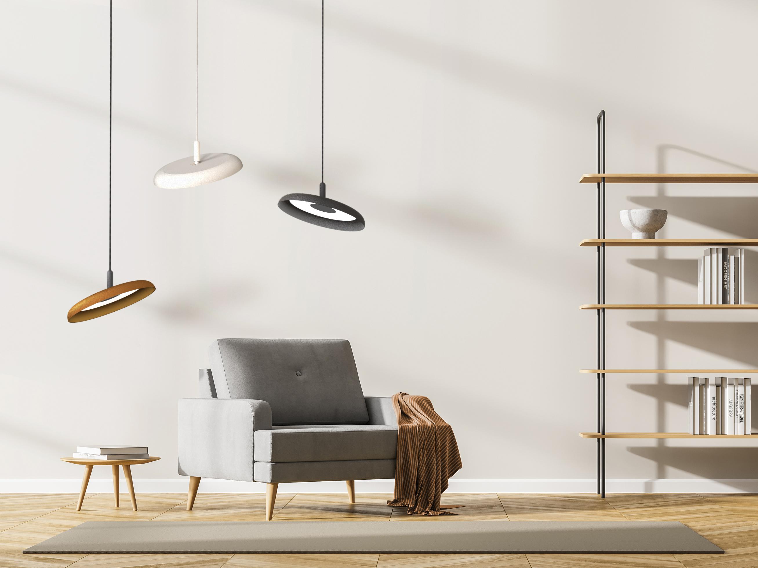 Pablo Nivel 1-Light Black Round Pendant