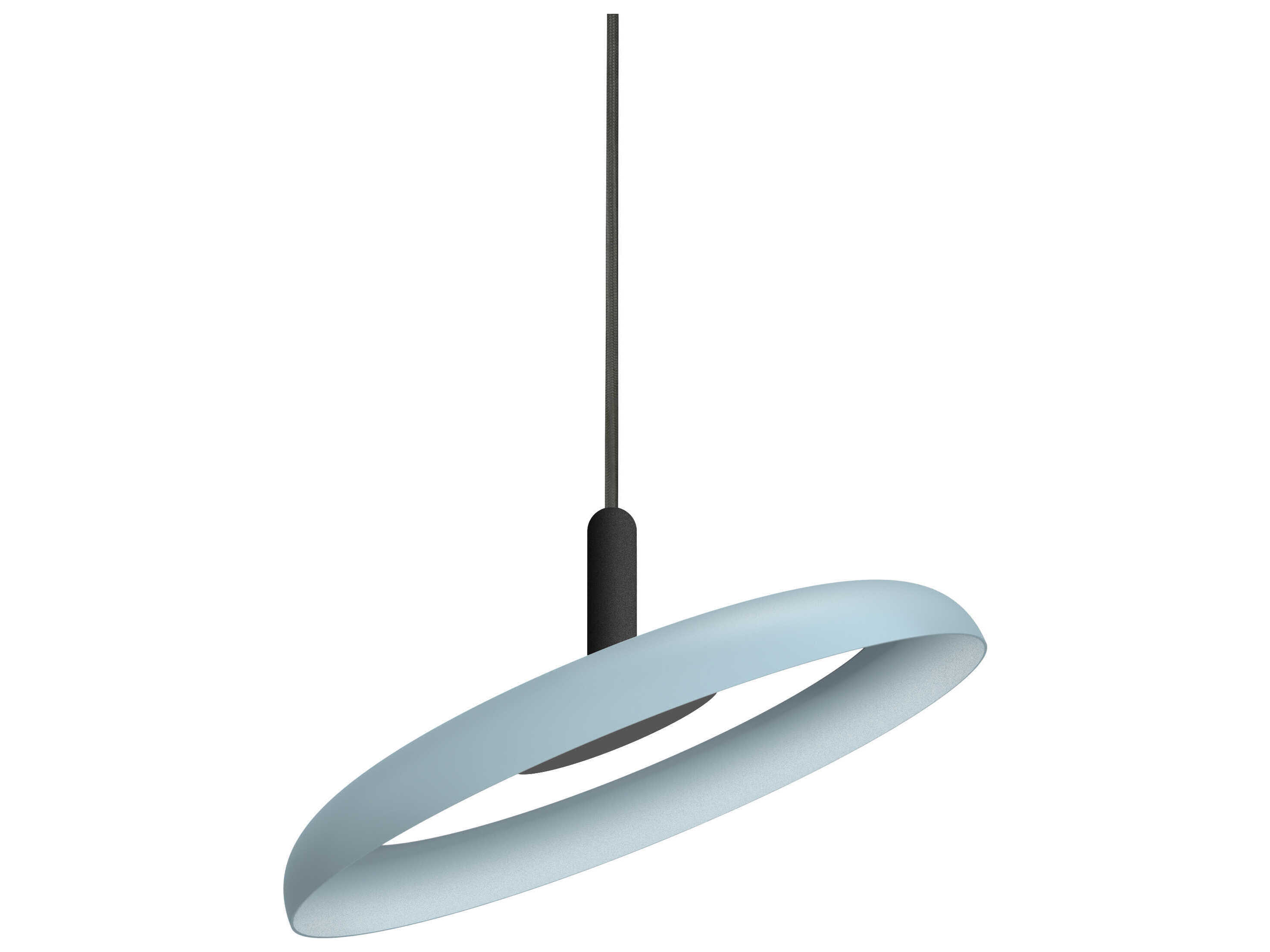 Pablo Nivel 1-Light Slate Blue Round Pendant