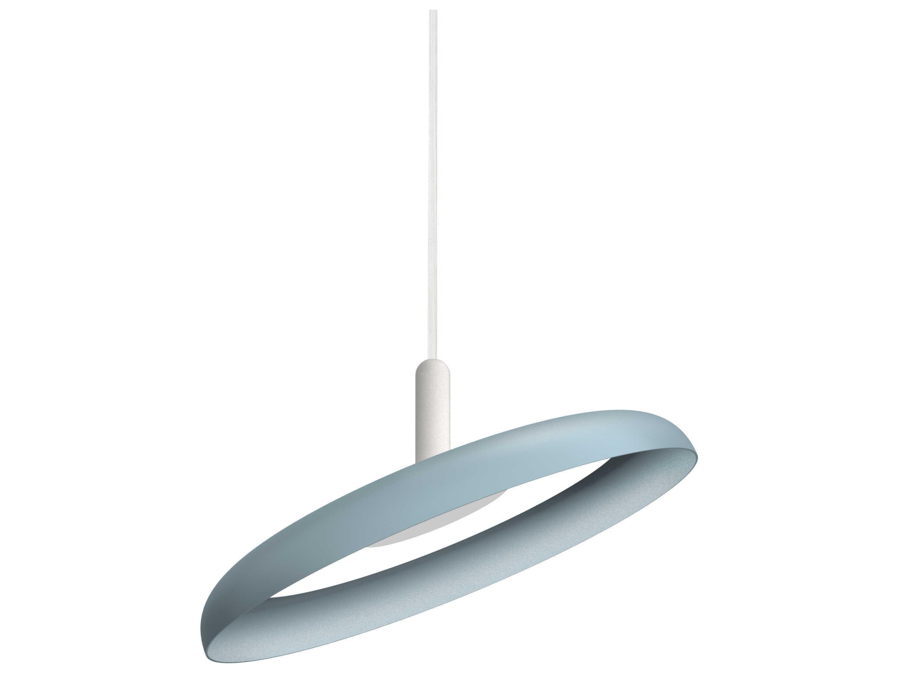 Pablo Nivel 1-Light Slate Blue Round Pendant
