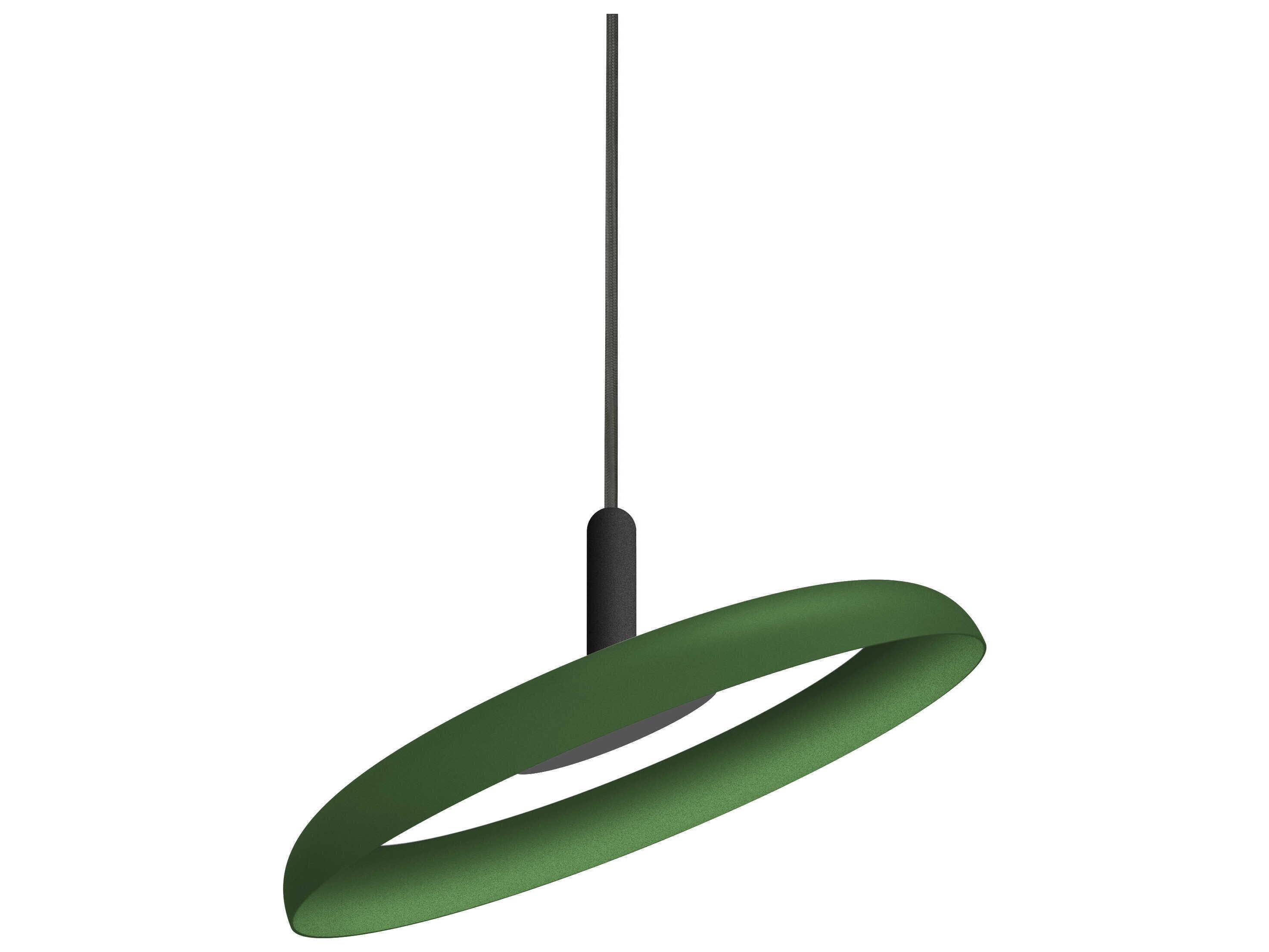 Pablo Nivel 1-Light Forest Green Round Pendant