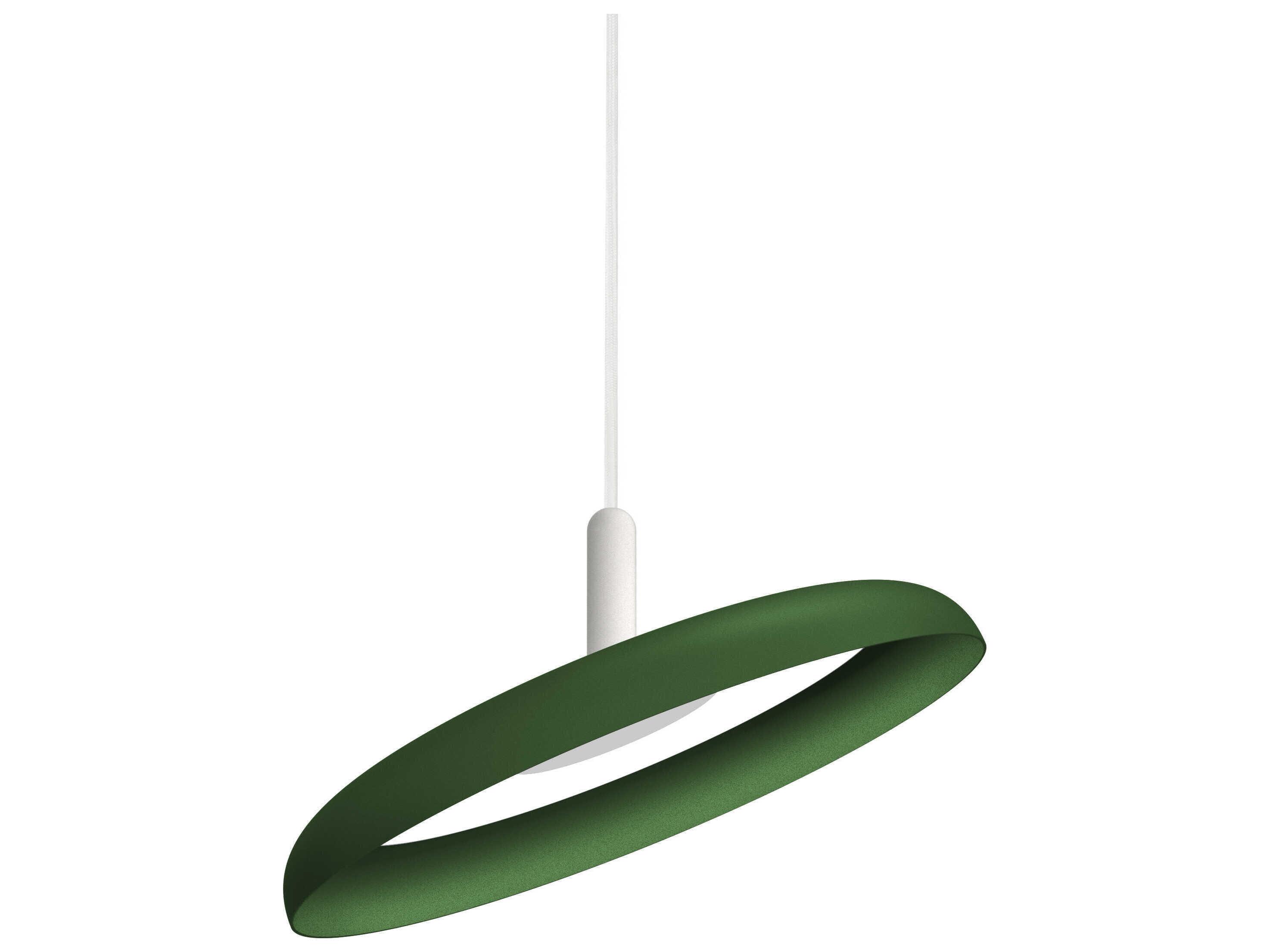 Pablo Nivel 1-Light Forest Green Round Pendant