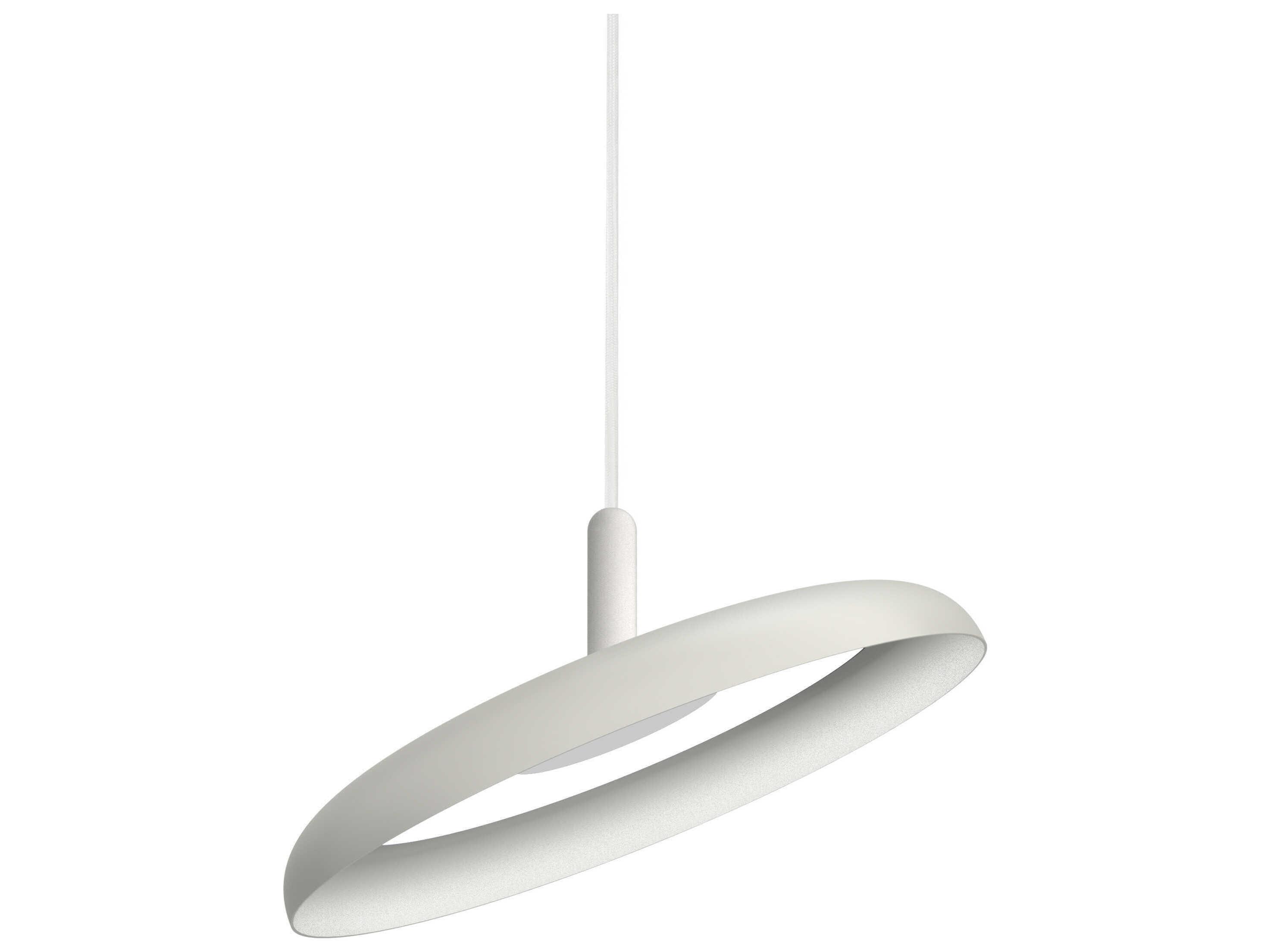 Pablo Nivel 1-Light White Round Pendant