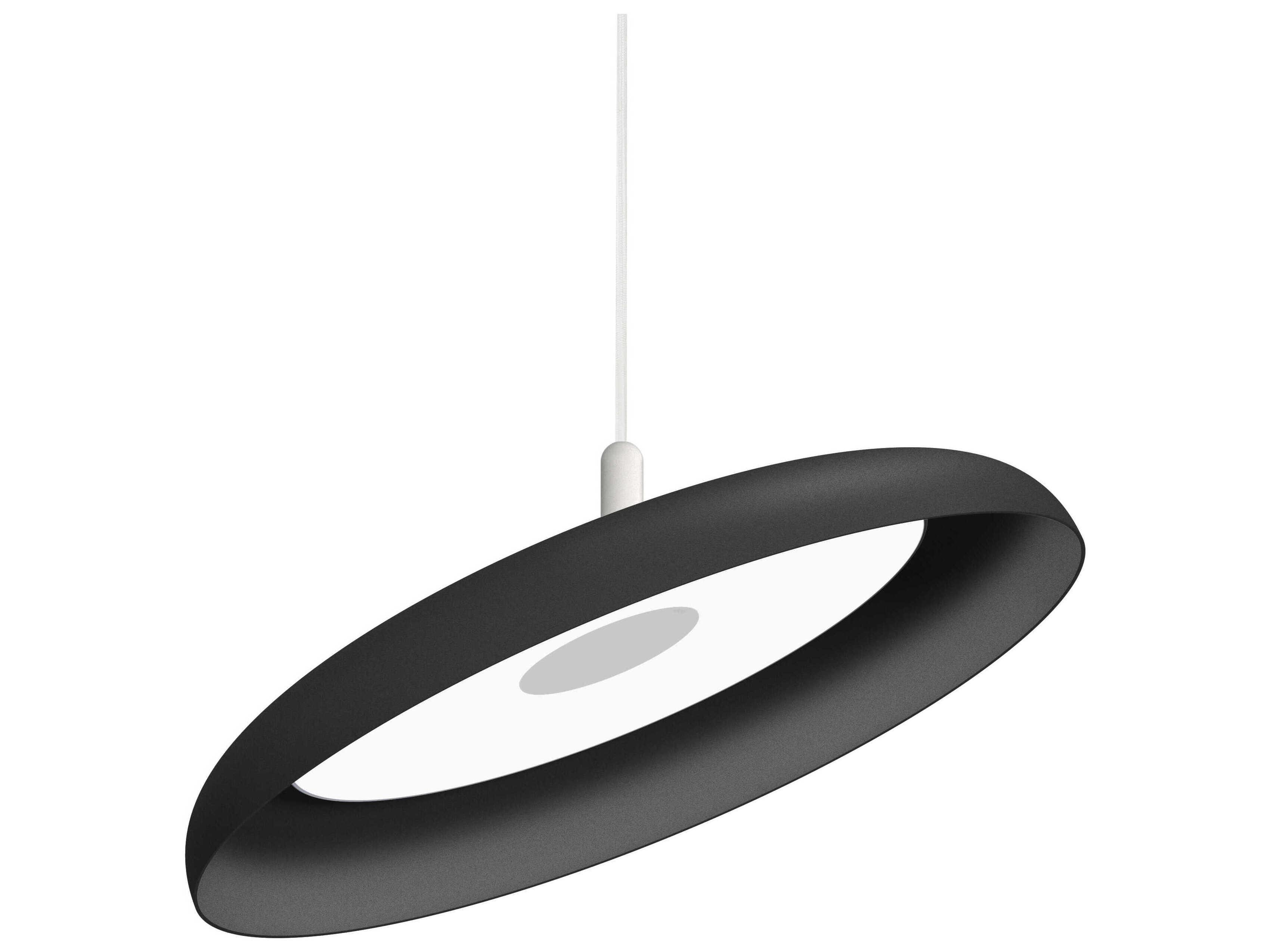 Pablo Nivel 1-Light Black Round Pendant