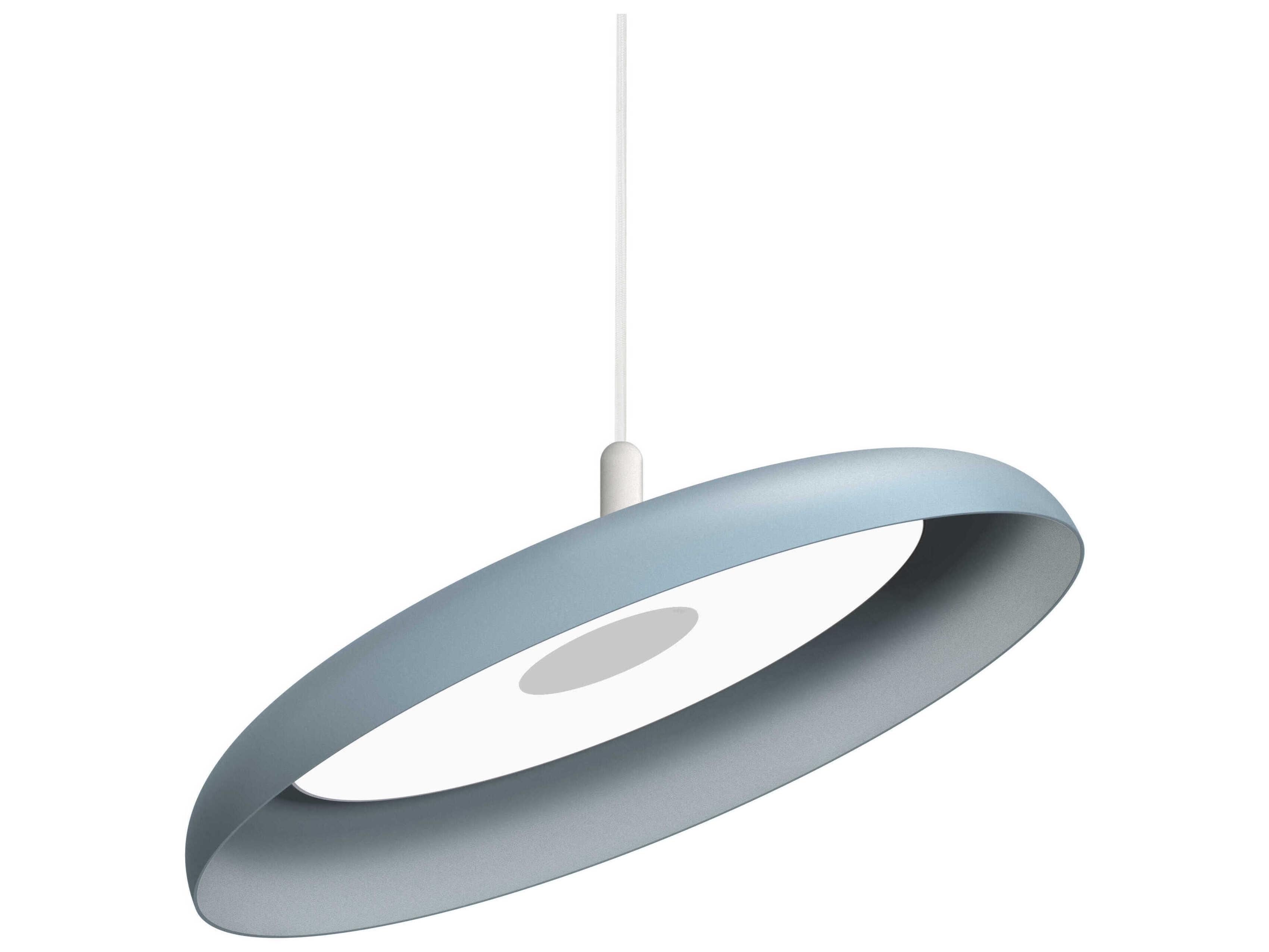 Pablo Nivel 1-Light Slate Blue Round Pendant
